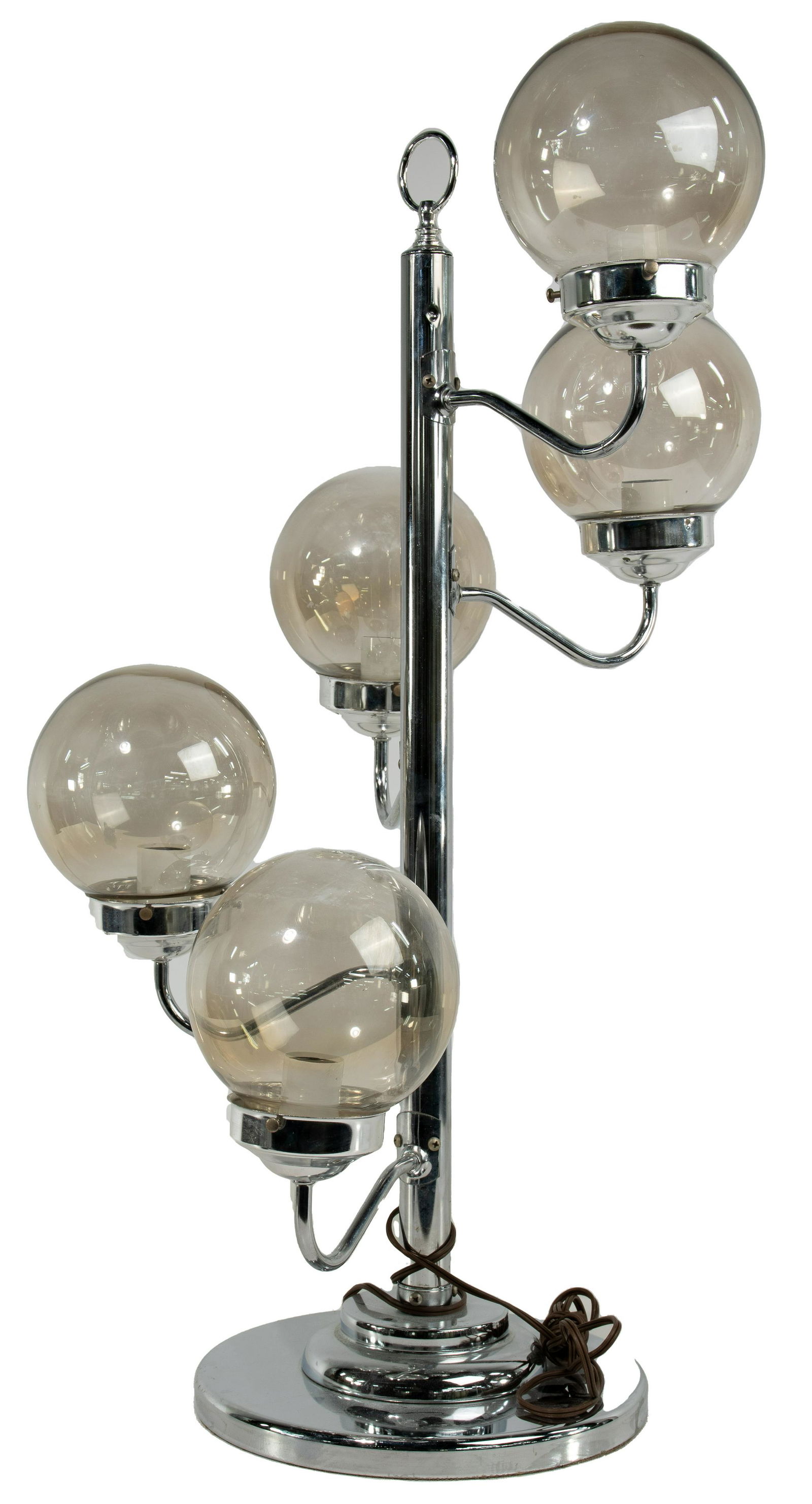 MCM Chrome 5-Globe Table Lamp (1 of 1)