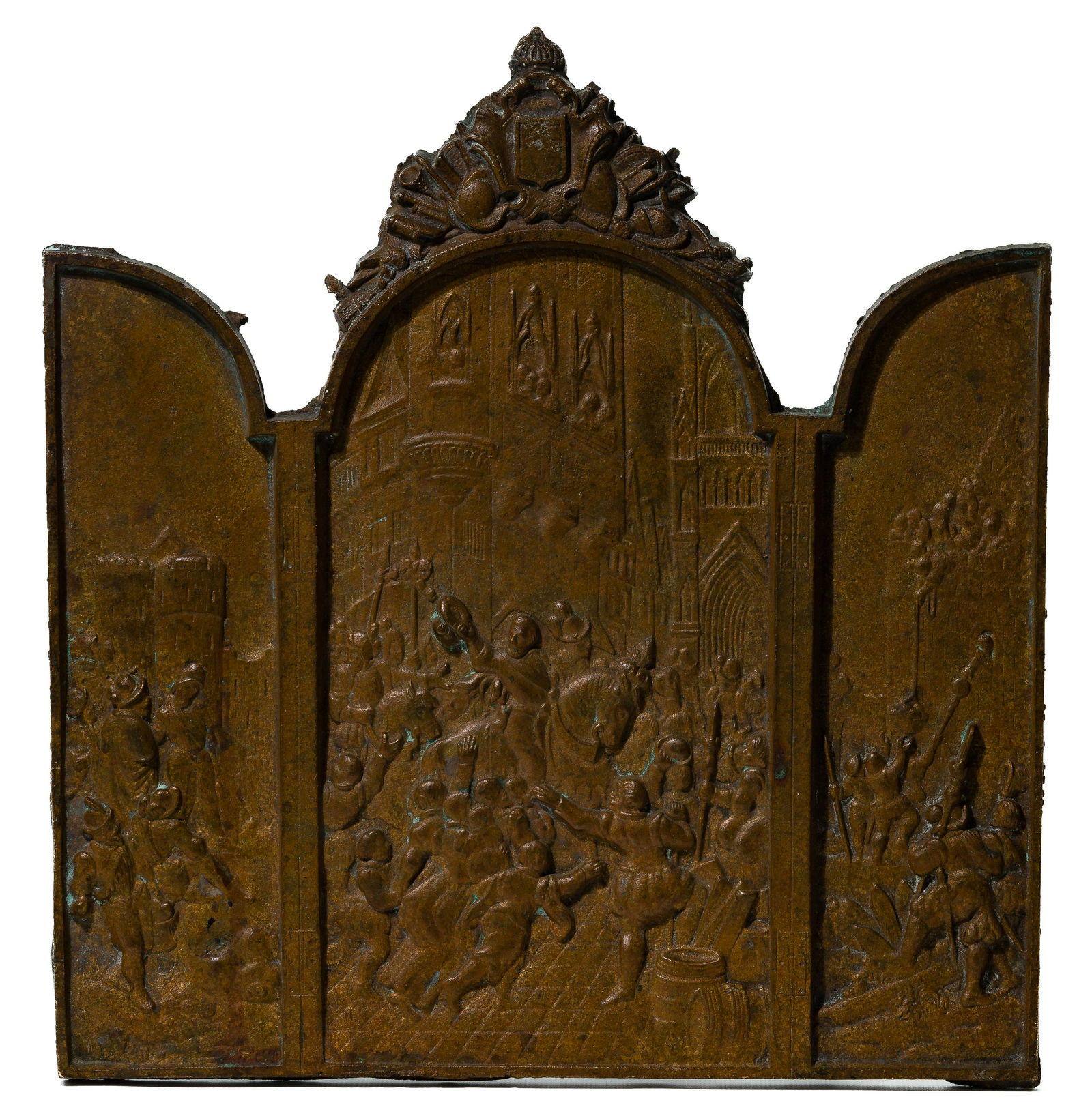 Continental Gilt Bronze Relief Plaque (1 of 2)