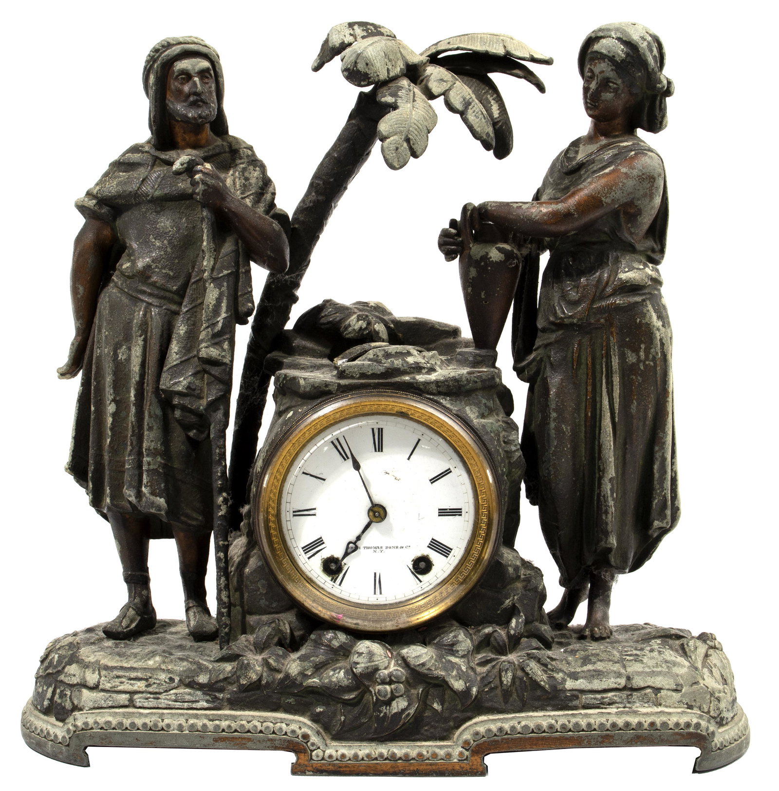 Seth Thomas Spelter Figural Mantel Clock (1 of 4)