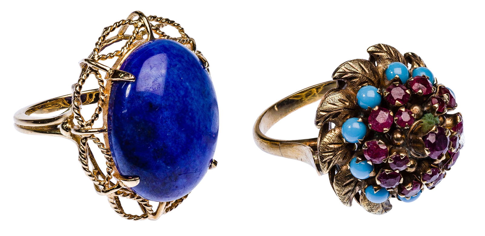 14k Yellow Gold and Gemstone Rings (1 of 2)