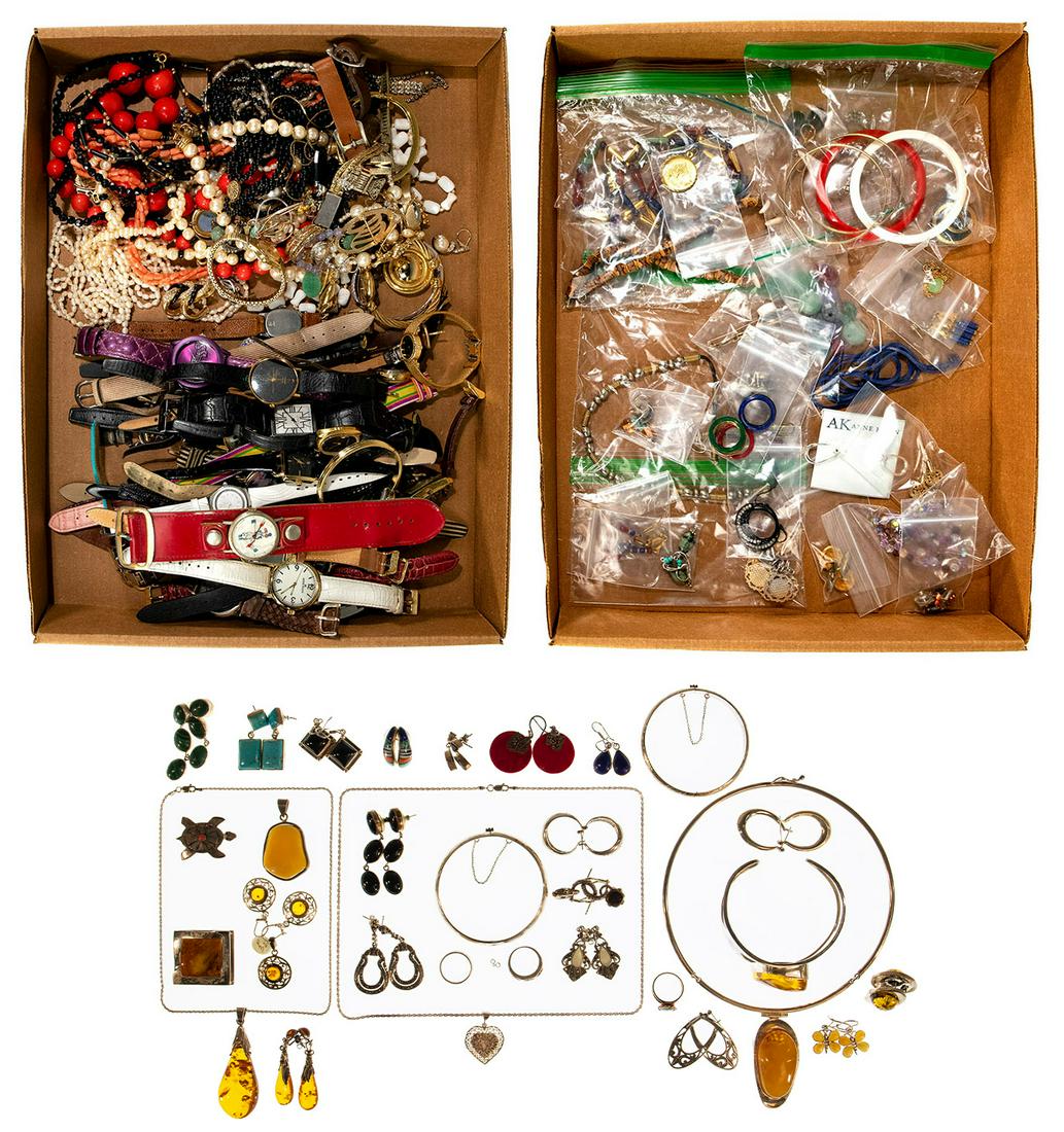 Sterling Silver and Costume Jewelry Assortment (1 of 3)