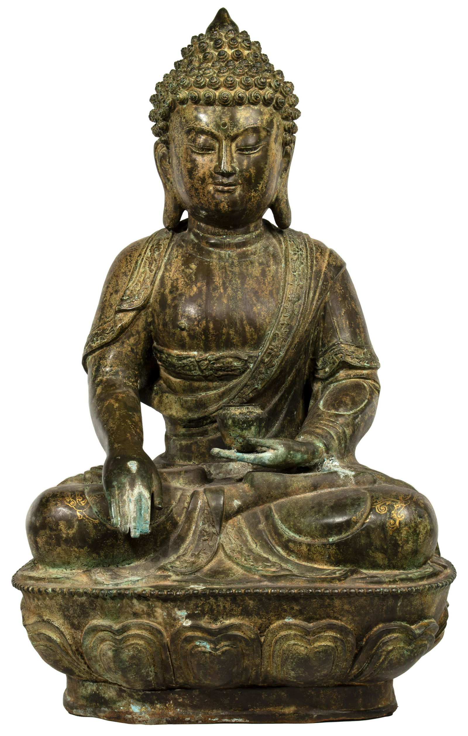Asian Bronze Seated Buddha (1 of 8)