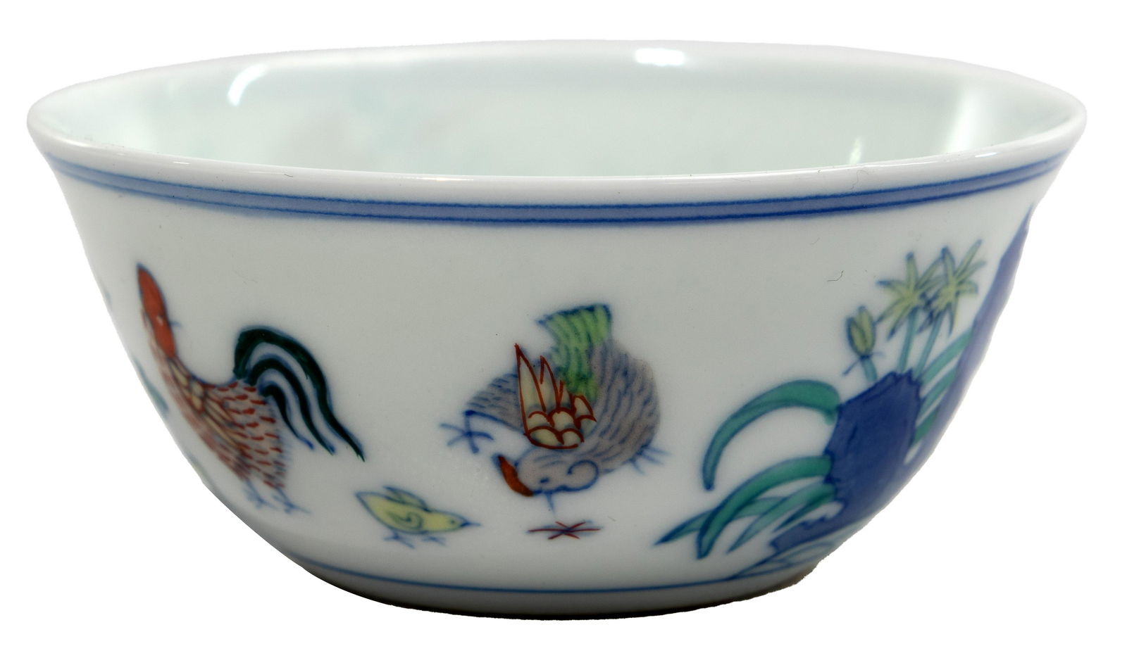 Chinese Doucai Glazed Porcelain Chicken Cup (1 of 8)