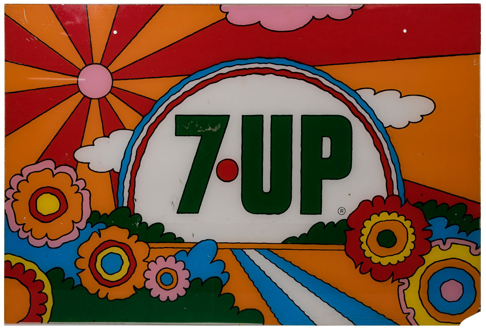Vintage Peter Max Design (?) 7 Up Soda Machine, From Vintage Peter Max Design (?) 7 Up Soda Machine, From