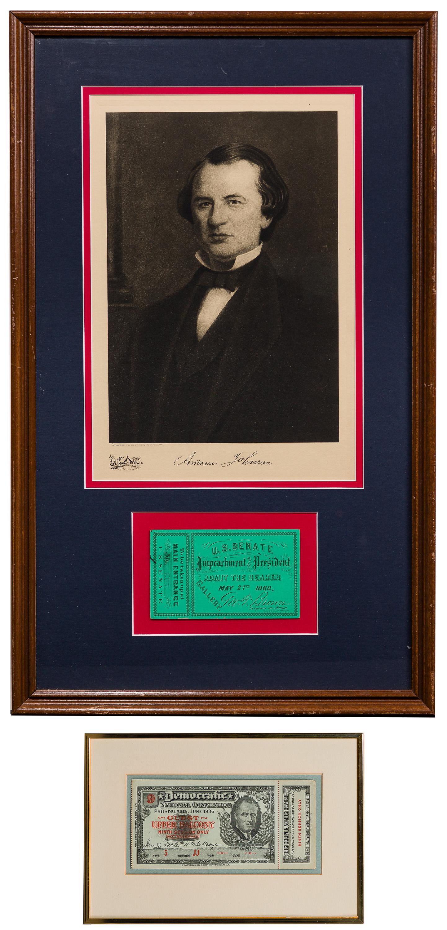 Andrew Johnson Impeachment Ticket (1 of 5)