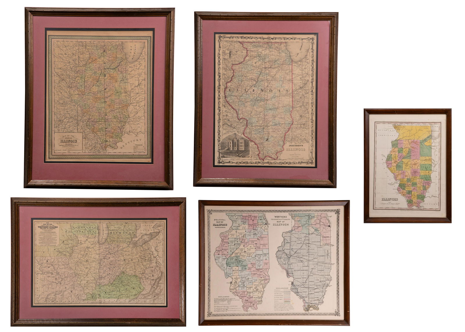 Illinois State Map Assortment (1 of 6)