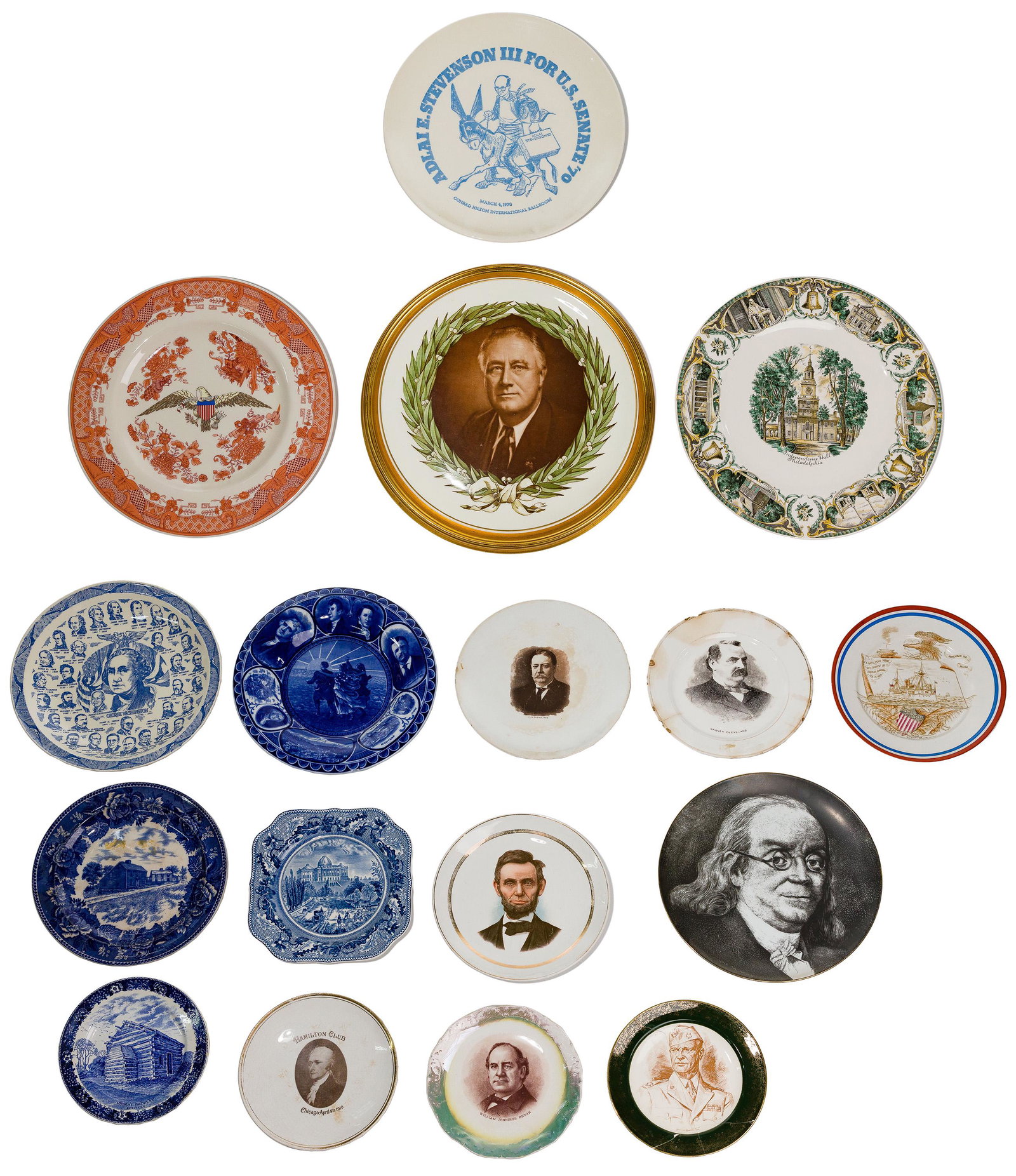 Political Souvenir Plate Assortment (1 of 3)
