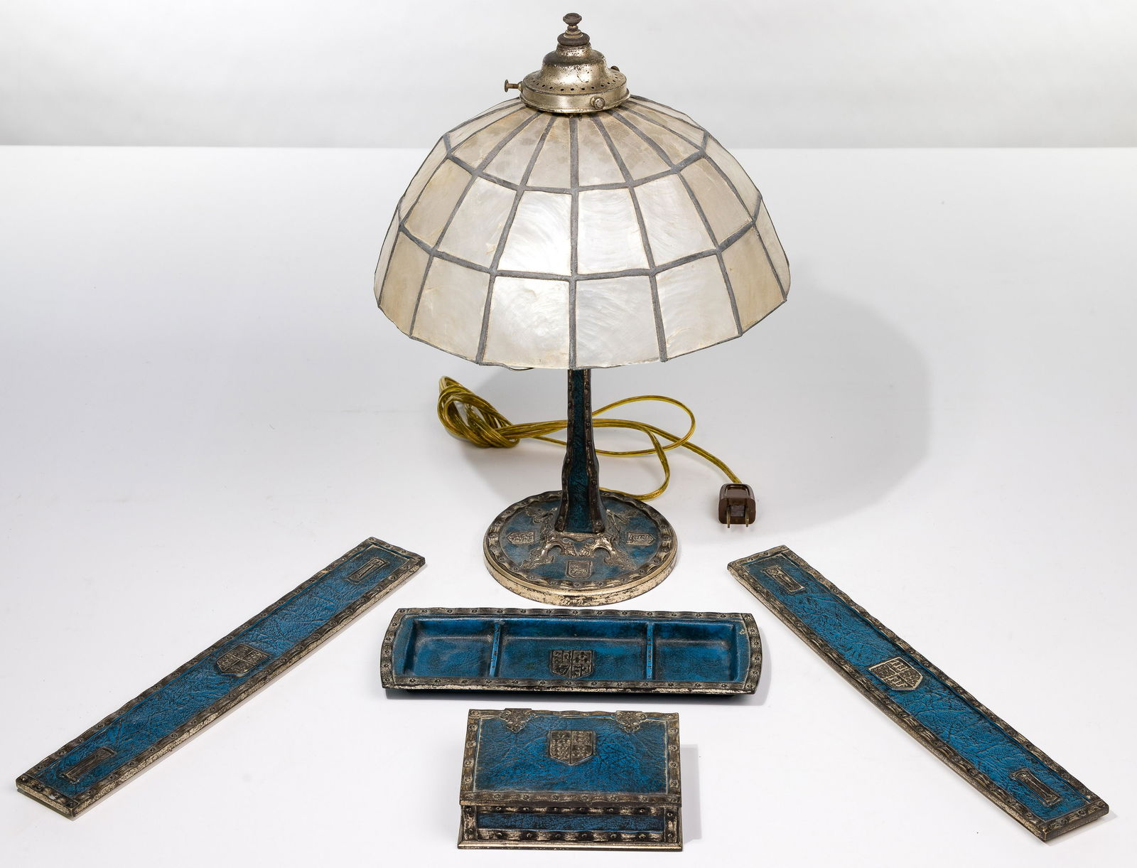 Tiffany Studios 'Heraldic' Desk Set (1 of 7)