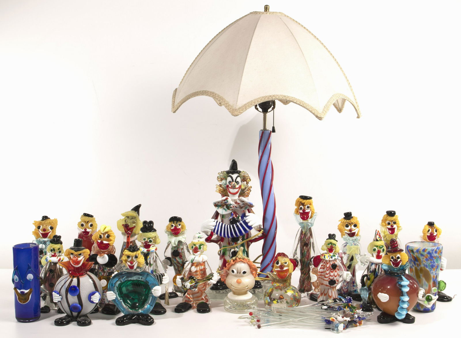 Art Glass Clown Figurine Assortment (1 of 1)