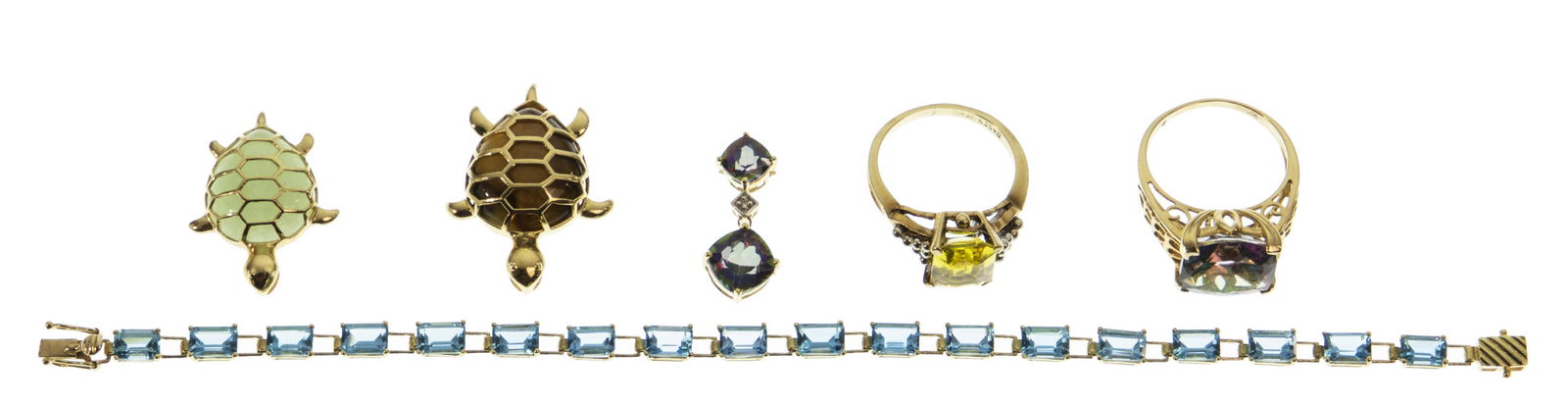 10k Yellow Gold and Gemstone Jewelry Assortment (1 of 1)