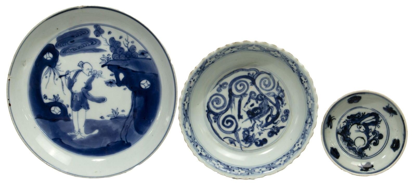 Chinese Ming Blue and White Porcelain Assortment (1 of 2)
