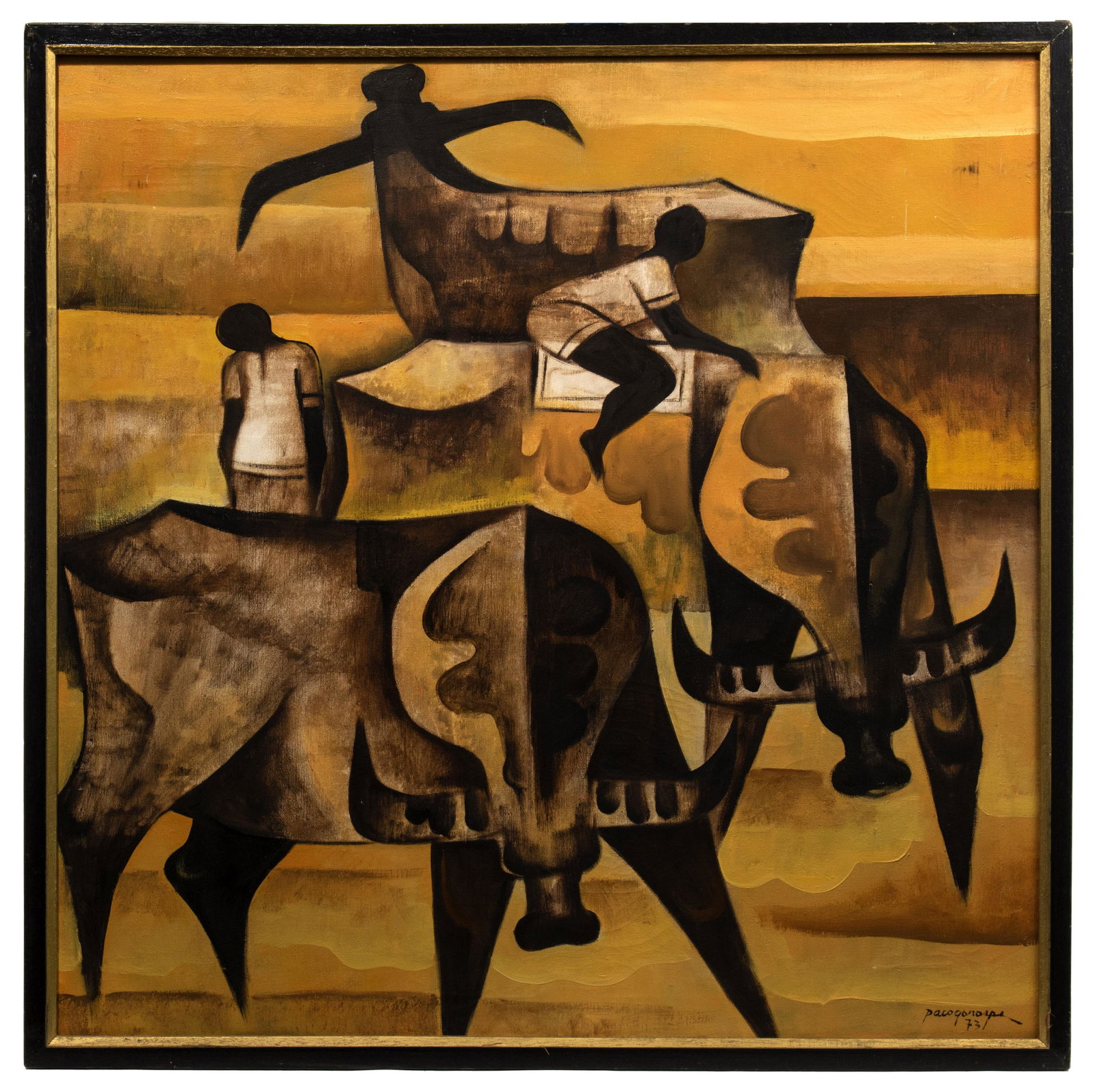 Paco Gorospe (Filipino, 1939-2002) Oil on Canvas (1 of 3)