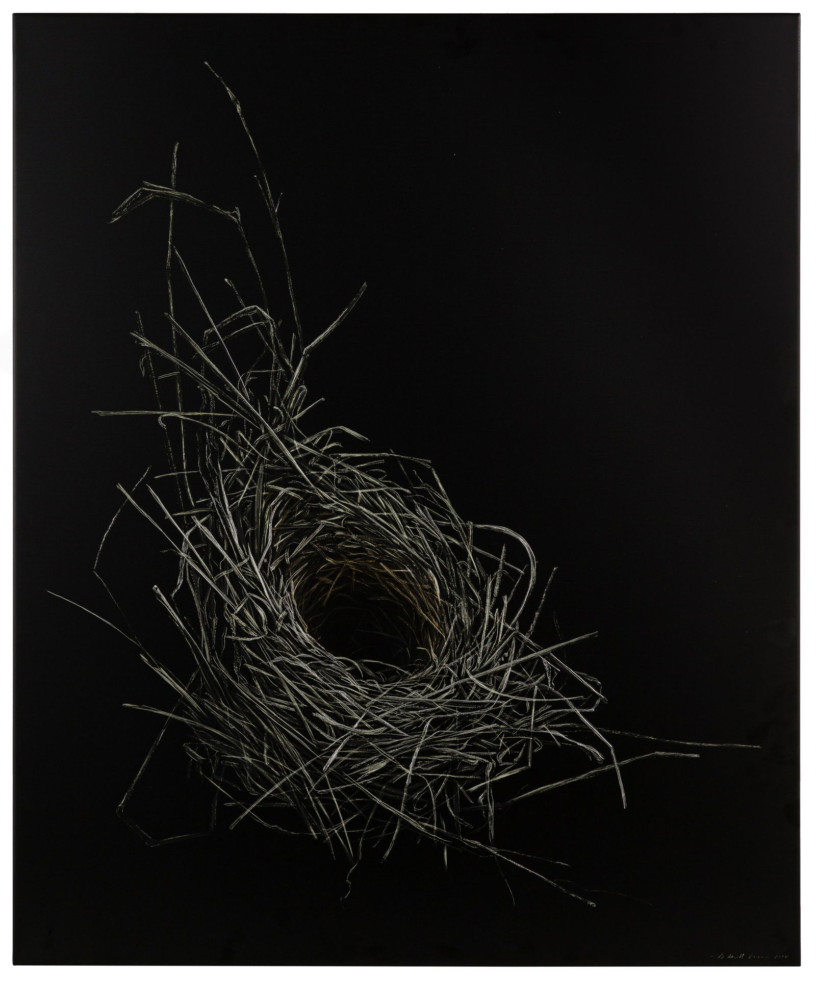 Mitchell J. Lonas (American, b.1970) 'Cardinal Nest, Early Autumn' Metal Panel (1 of 6)