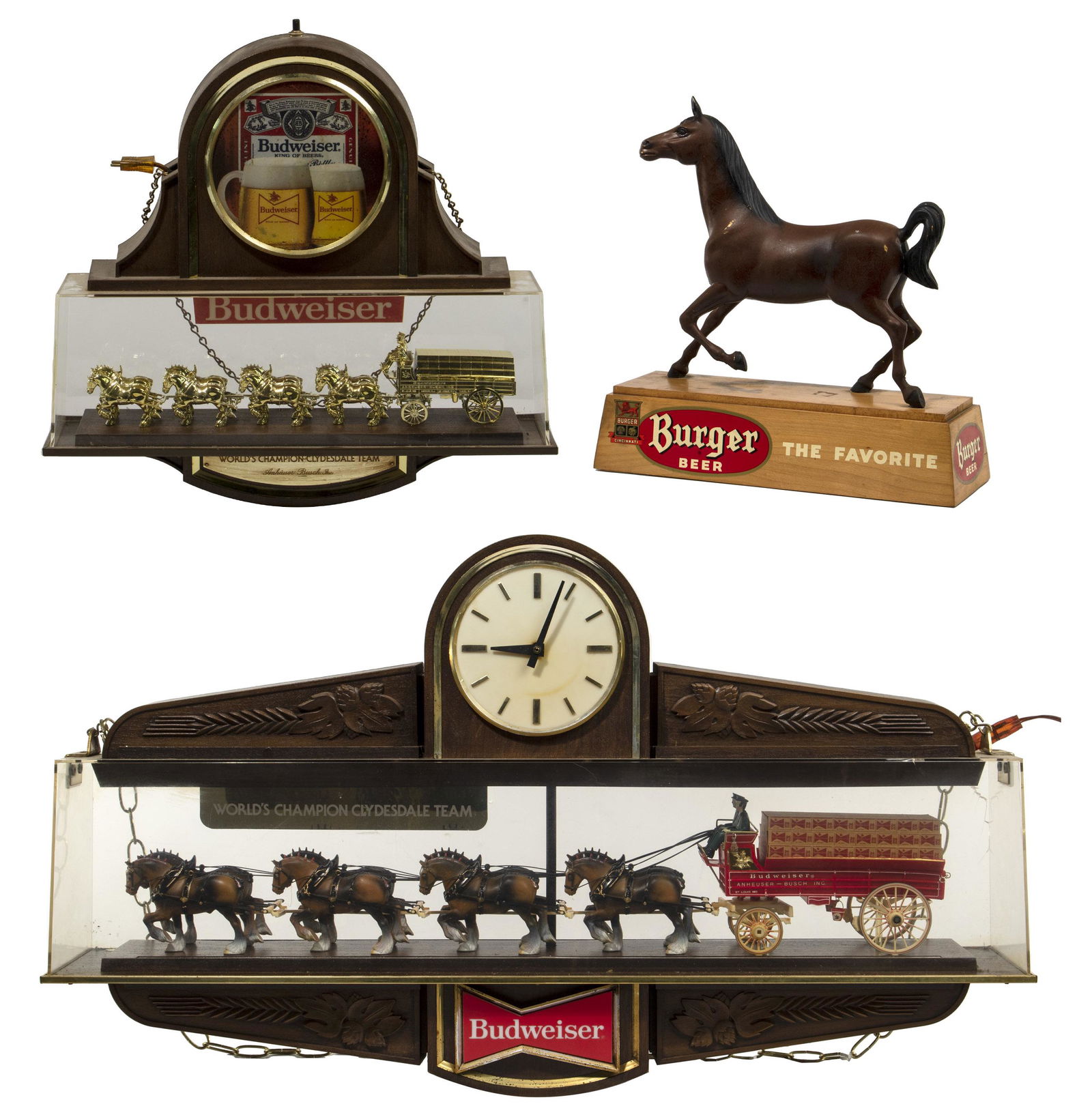 Budweiser and Burger Beer Lighted Sign Assortment (1 of 5)