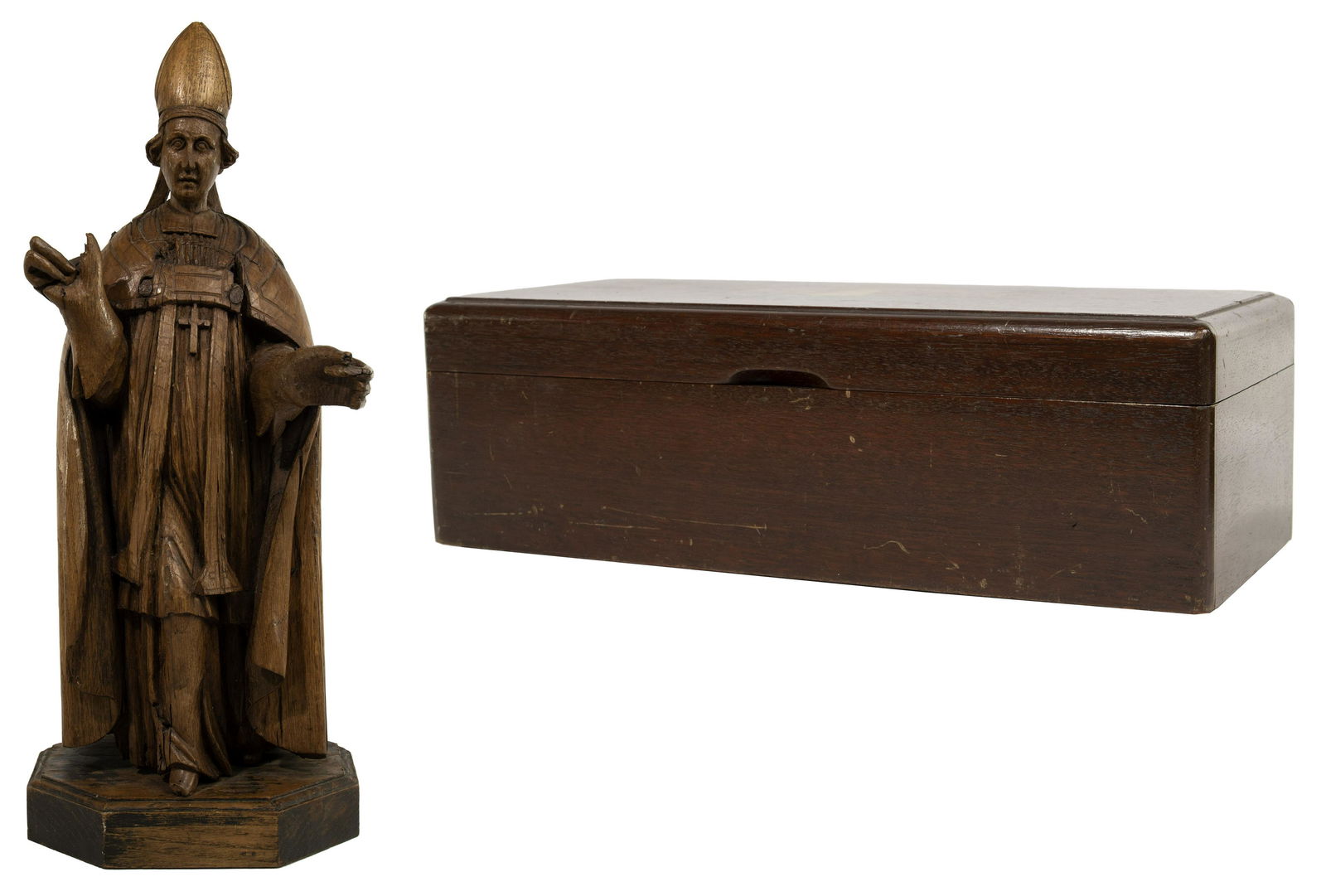 Religious and Decorative Wood Object Assortment (1 of 5)