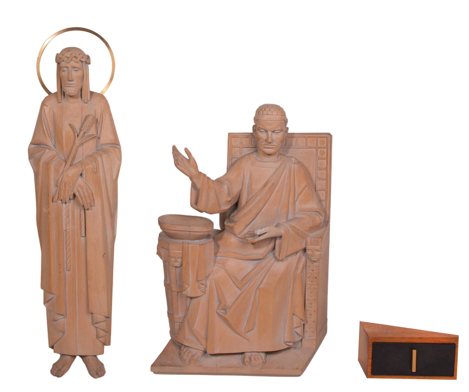 Stations of the Cross Carved Wood Set (1 of 14)
