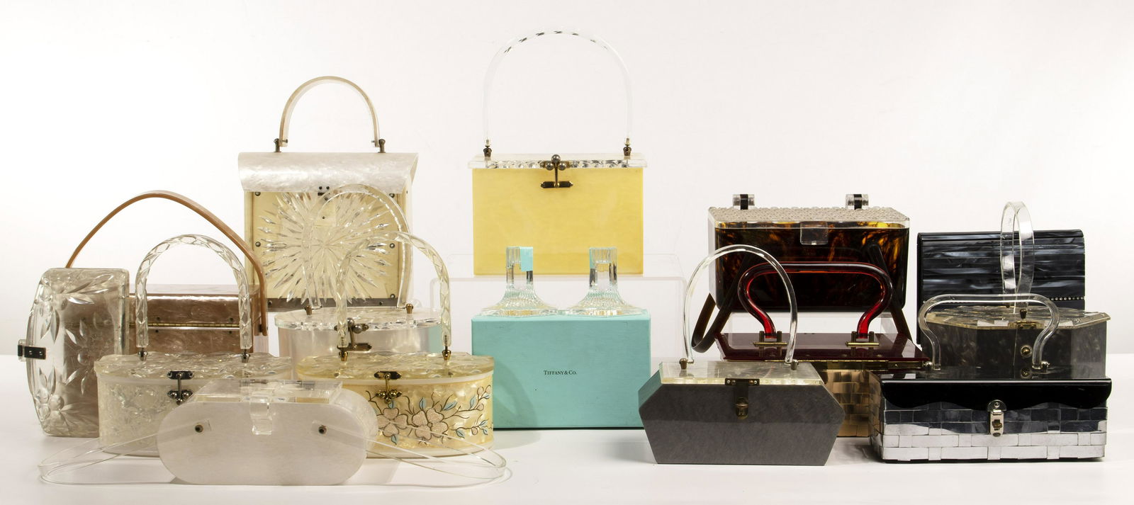 Lucite Bags and Tiffany & Co. Candlesticks (1 of 4)