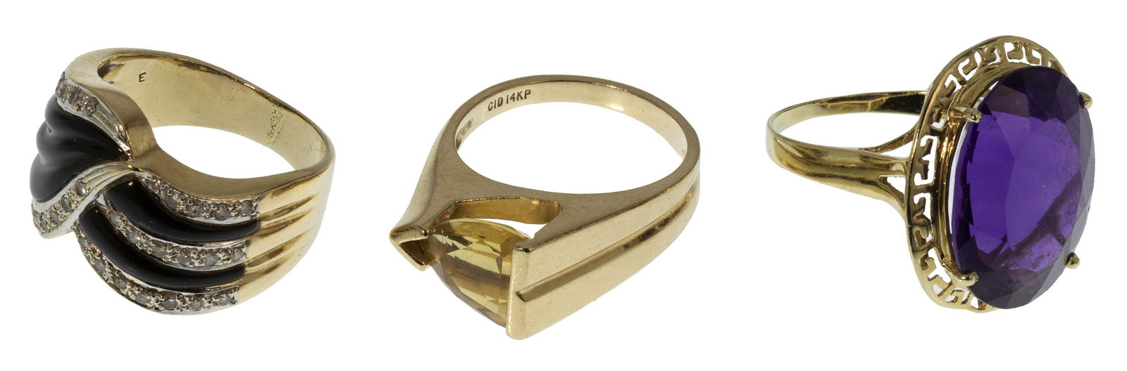 14k Yellow Gold and Gemstone Ring Assortment (1 of 1)