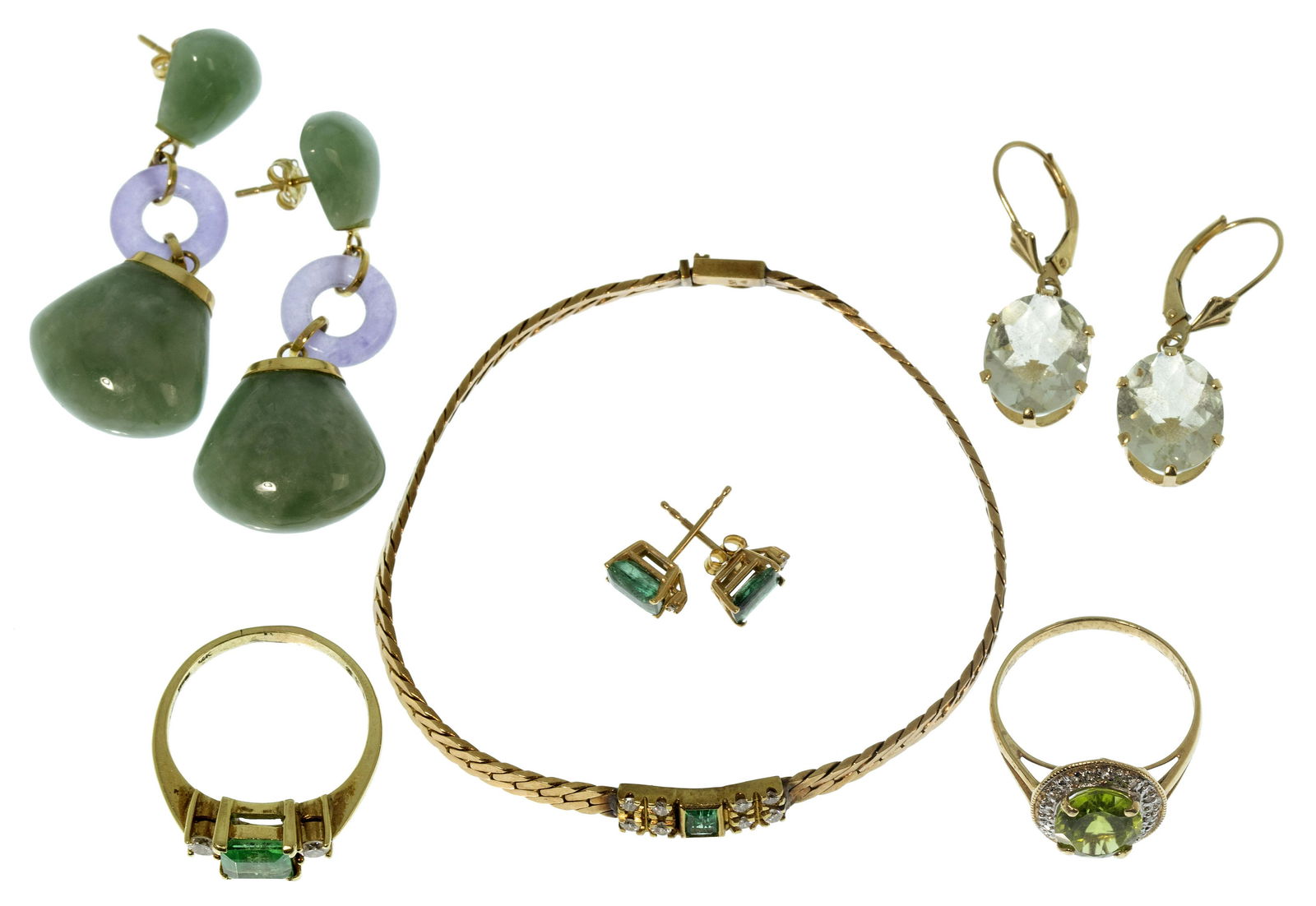 14k Yellow Gold and Gemstone Jewelry Assortment (1 of 1)