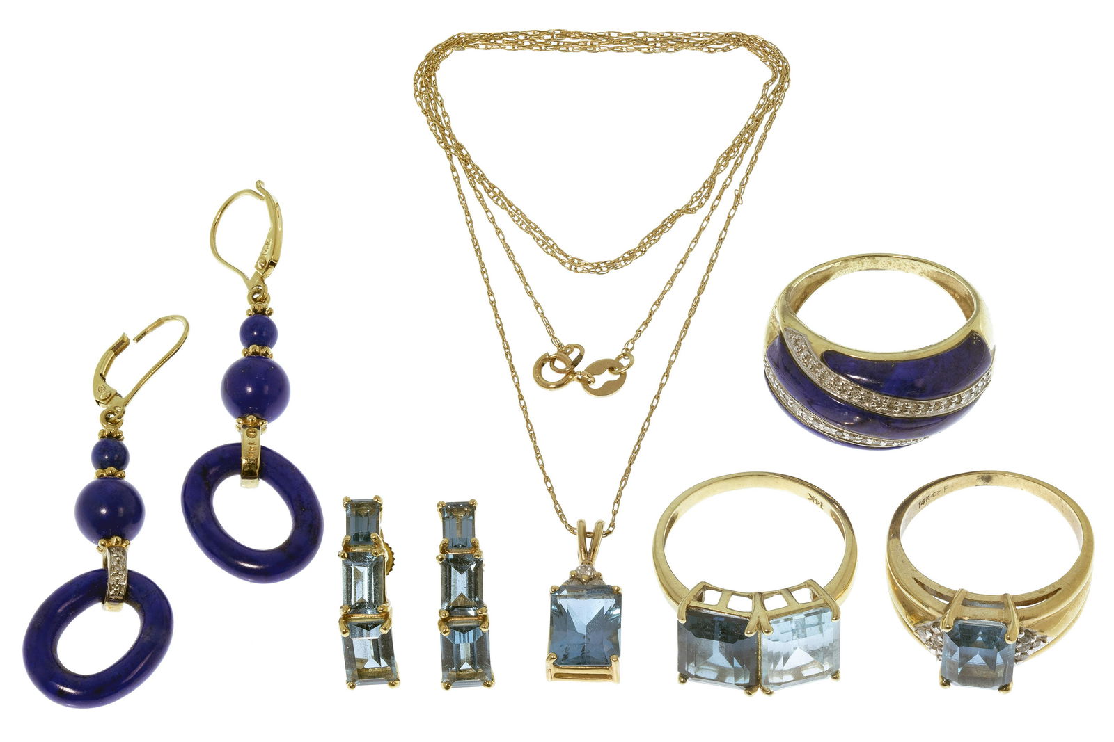 14k Yellow Gold and Gemstone Jewelry Assortment (1 of 1)