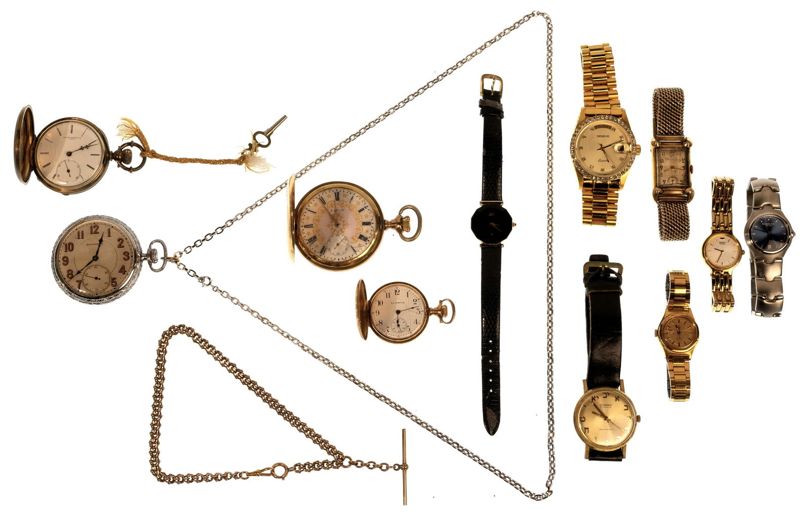14k Gold and Gold Filled Case Pocket and Wristwatch Assortment (1 of 1)