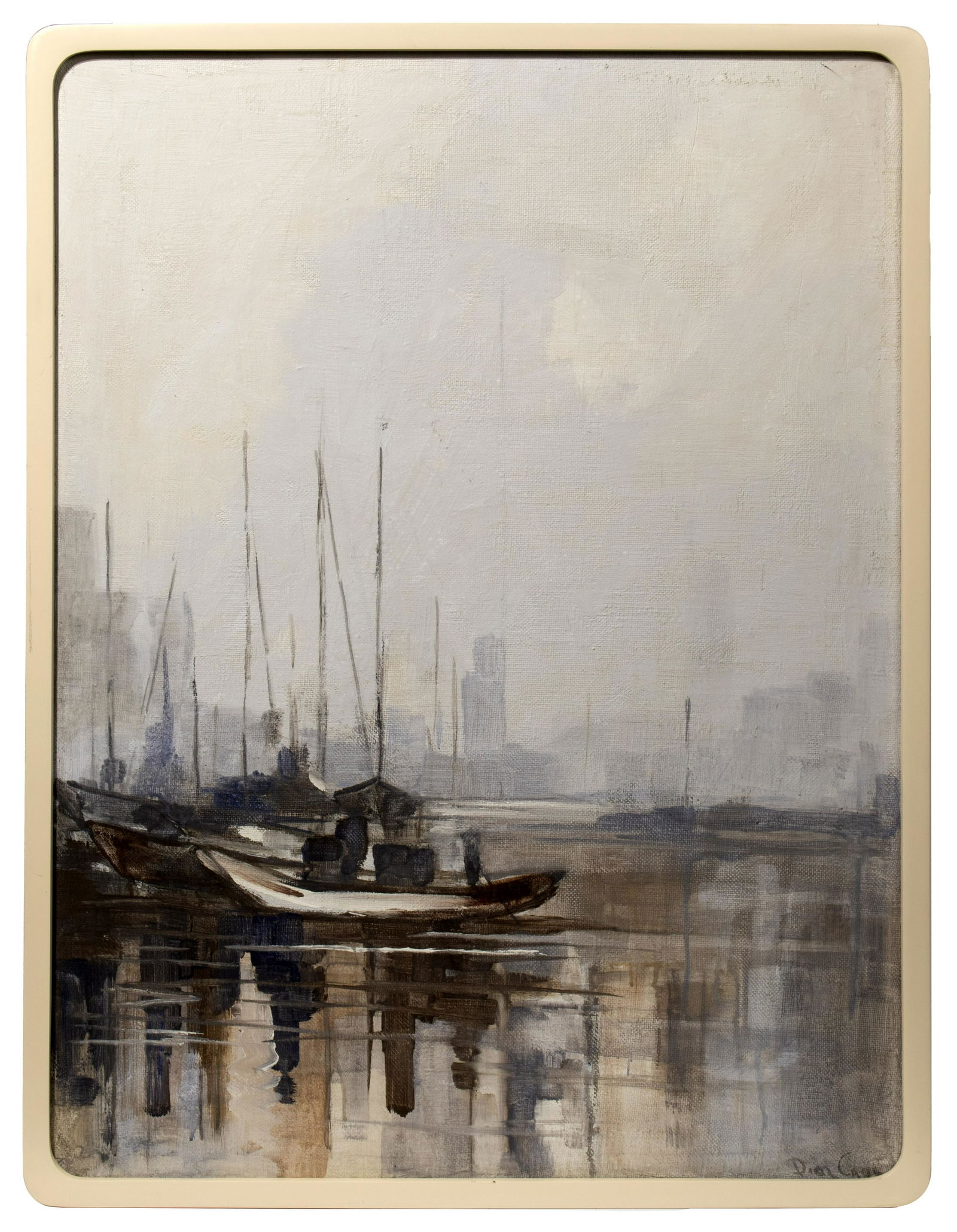 Unknown Artist (Asian, 20th Century) Oil on Canvas (1 of 3)