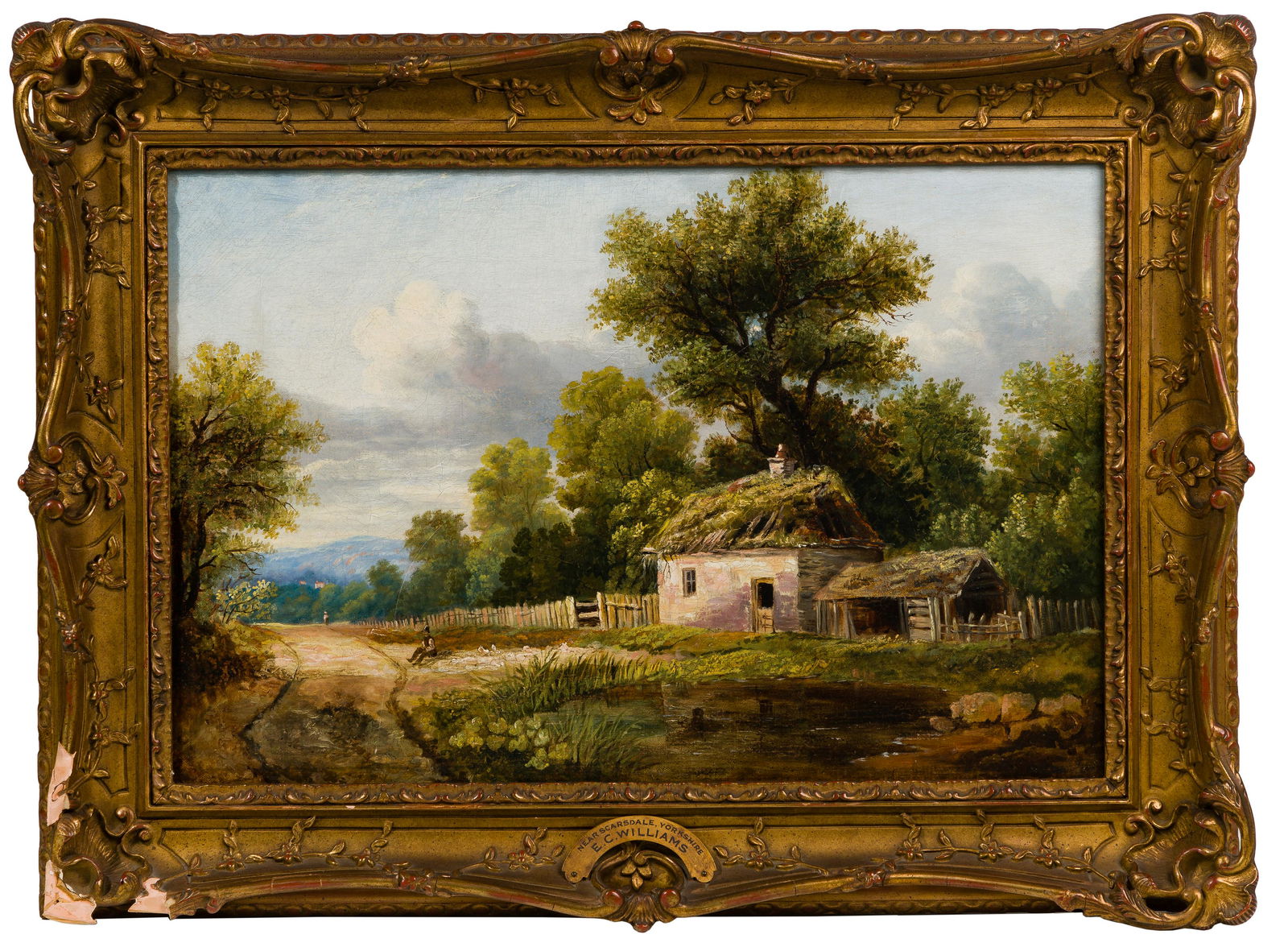 (Attributed to) Edward Charles Williams (British, 1807-1881) Oil on Canvas (1 of 8)