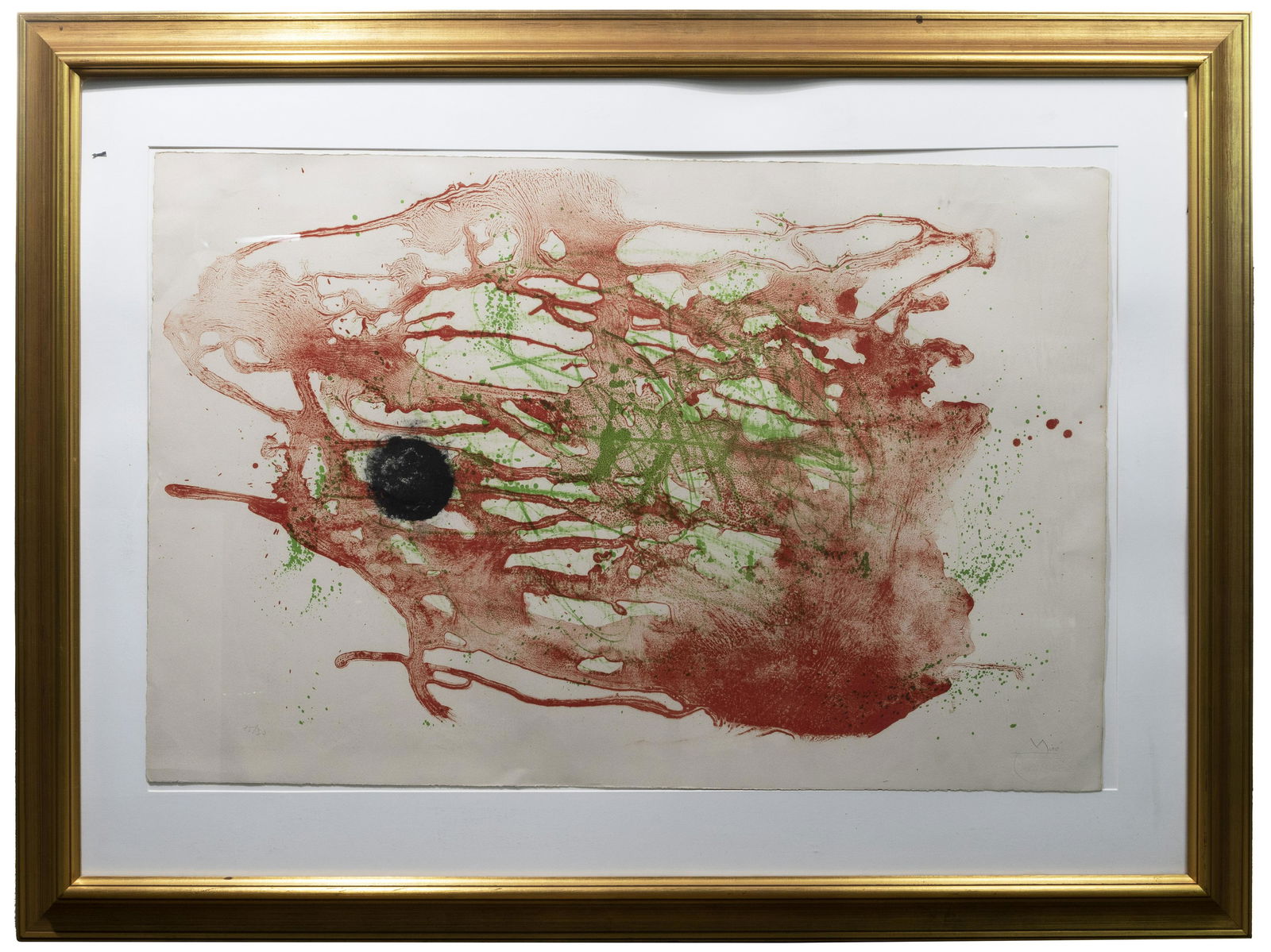 Joan Miro (Spanish, 1893-1983) 'Series 1, Red and Green' Color Lithograph (1 of 5)