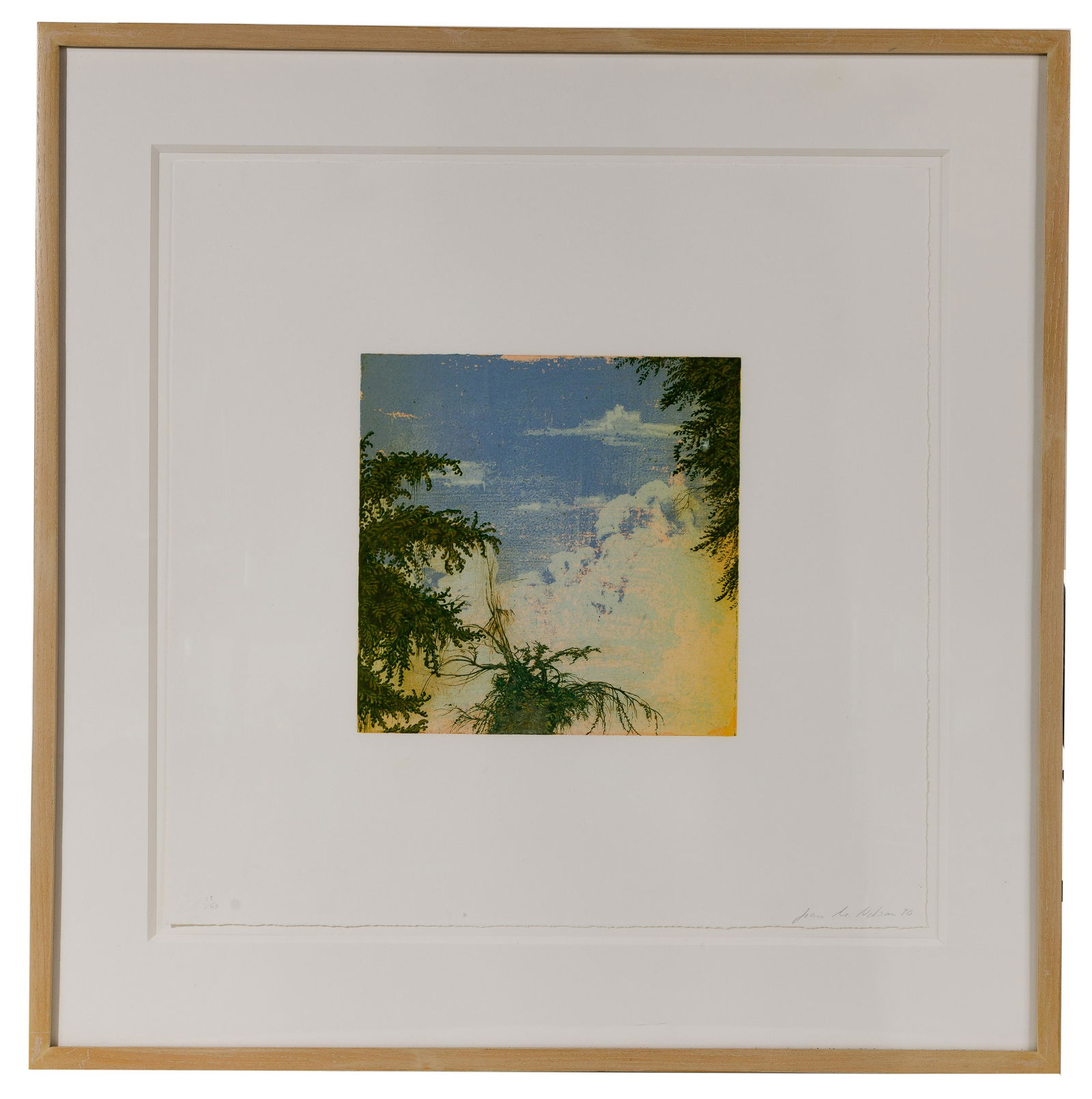 Joan Nelson (American, 20th century) Color Lithograph with Silkscreen Varnish (1 of 6)