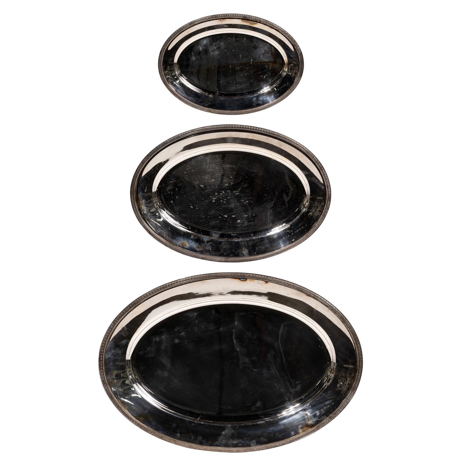 Christofle 'Malmaison' Silverplate Serving Trays (1 of 5)