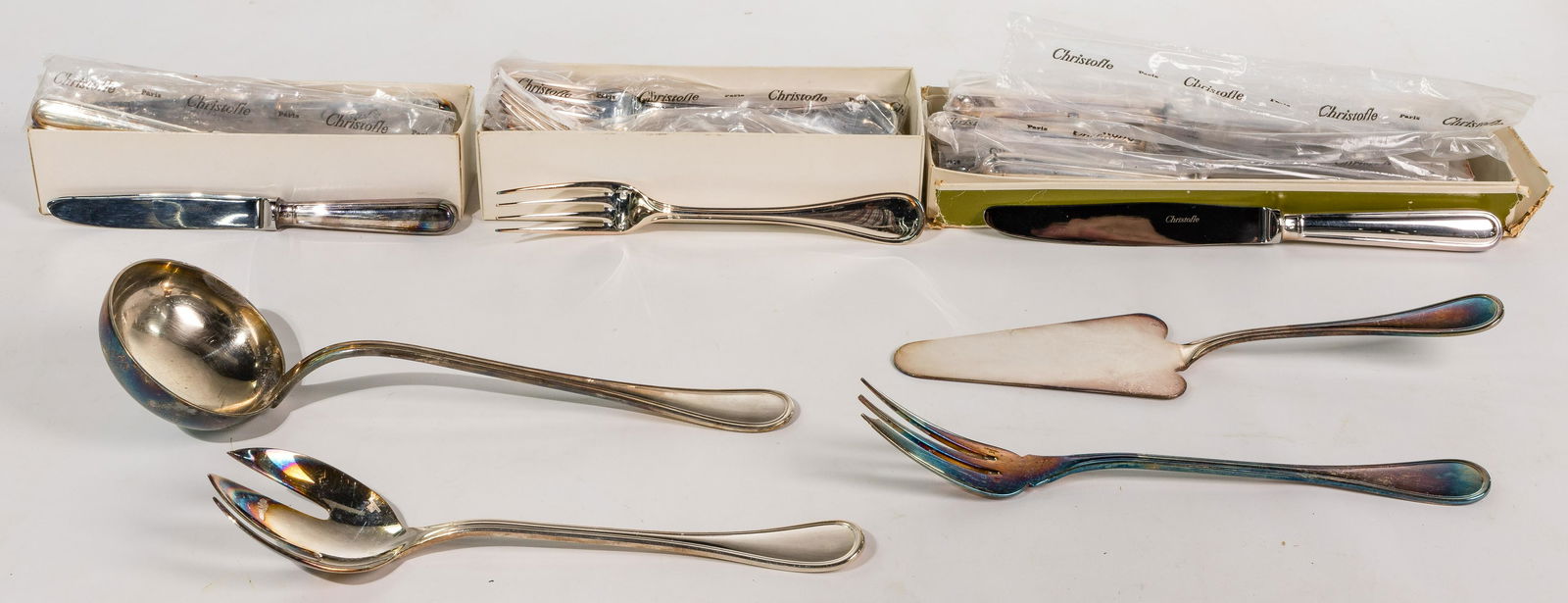 Christofle 'Albi' Silverplate Flatware Collection (1 of 2)