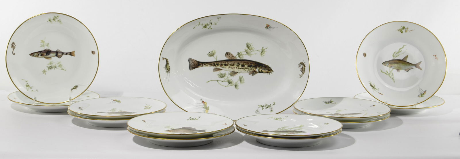 Richard Ginori Porcelain Fish Service (1 of 5)