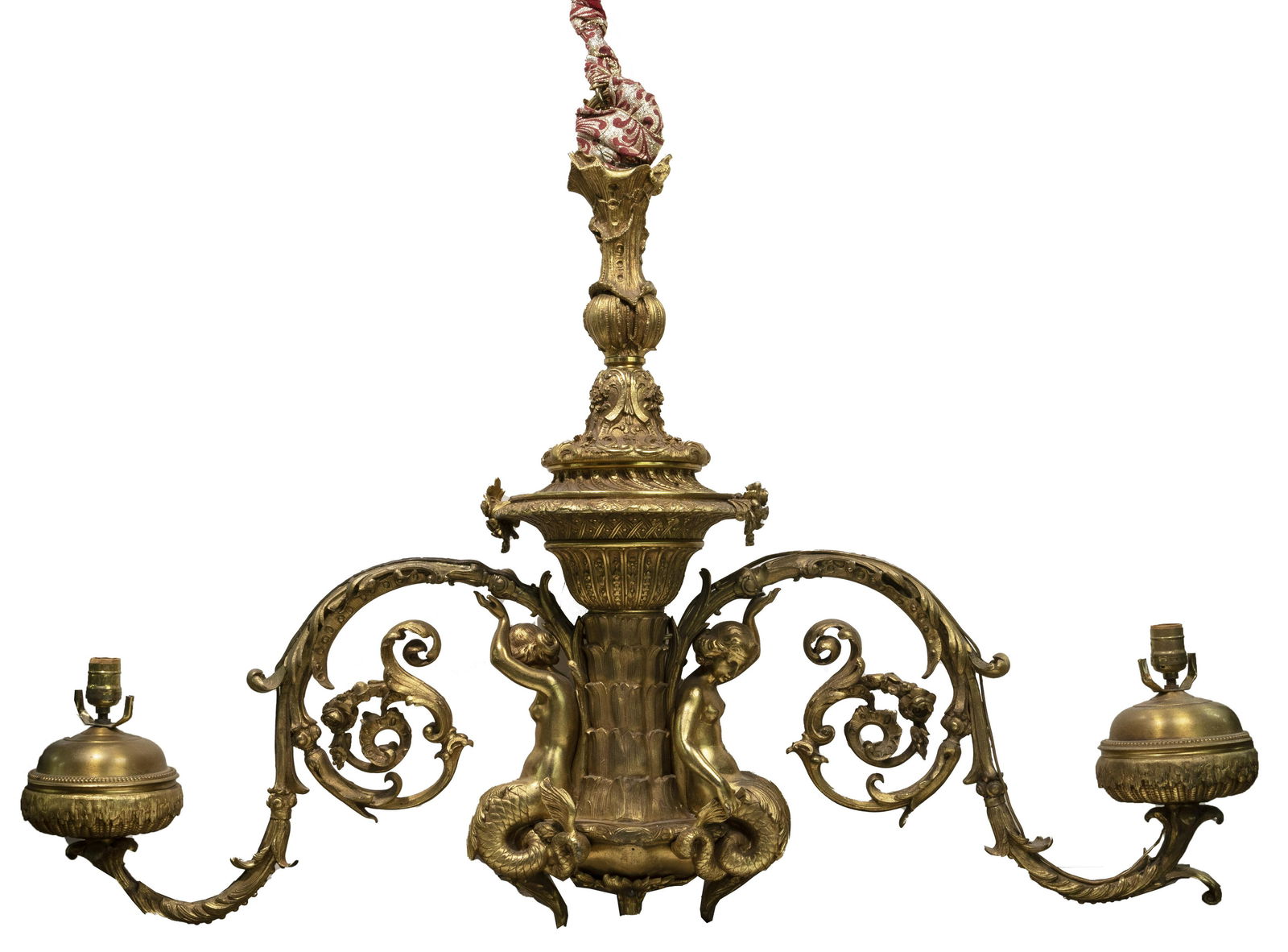 Brass Hanging Light Fixture (1 of 1)