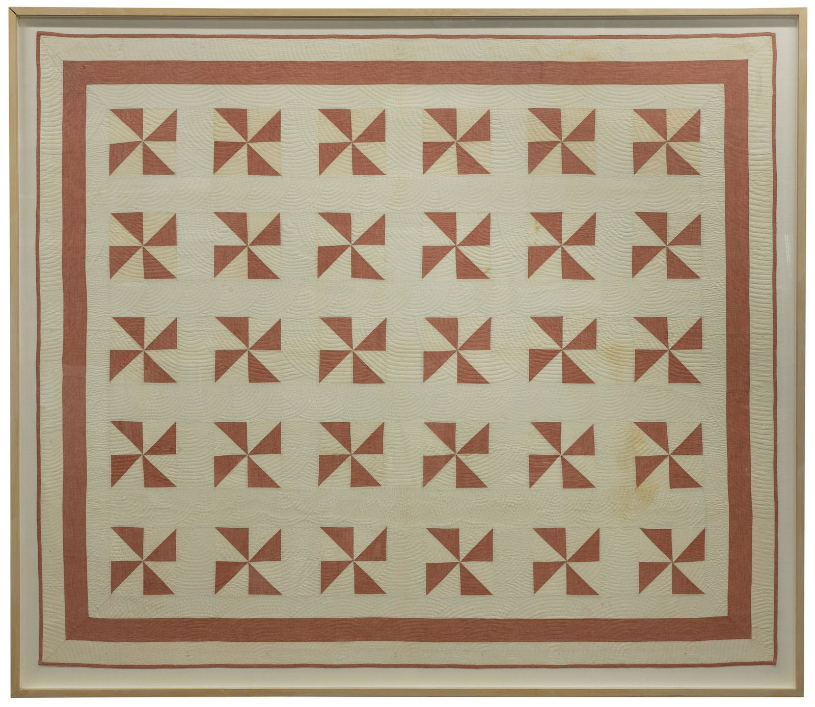 Pinwheel Pattern Cotton Quilt Top (1 of 3)