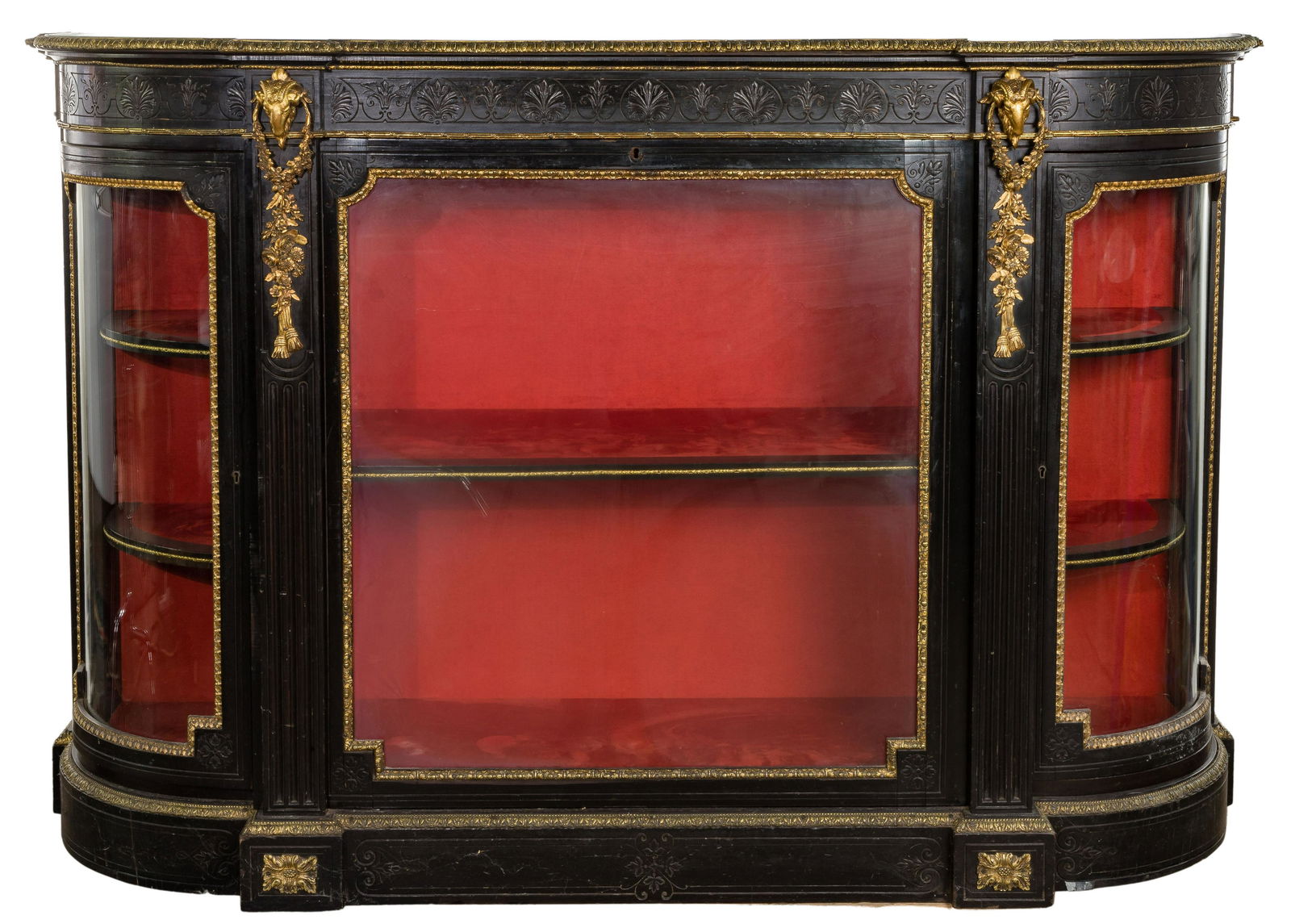 French Ebonized Wood Cabinet (1 of 2)