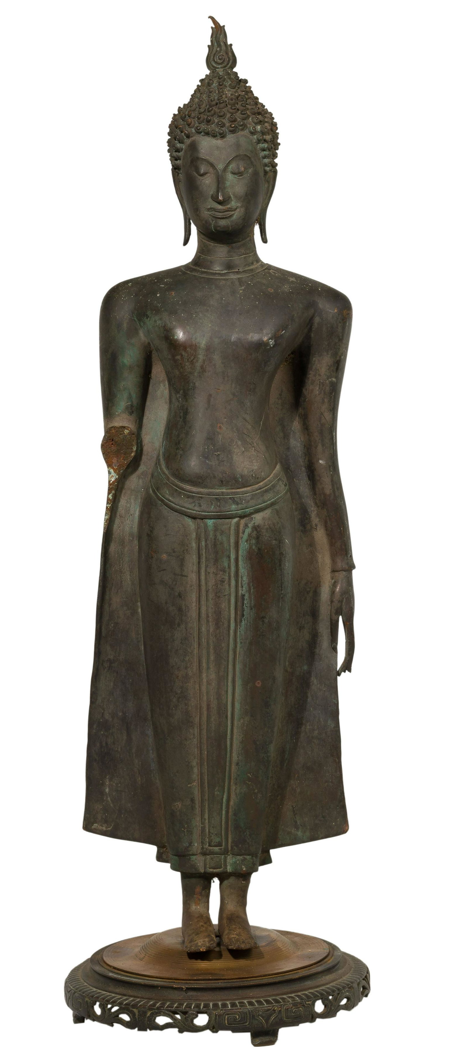 Thai Patinated Bronze Buddha Statue (1 of 6)