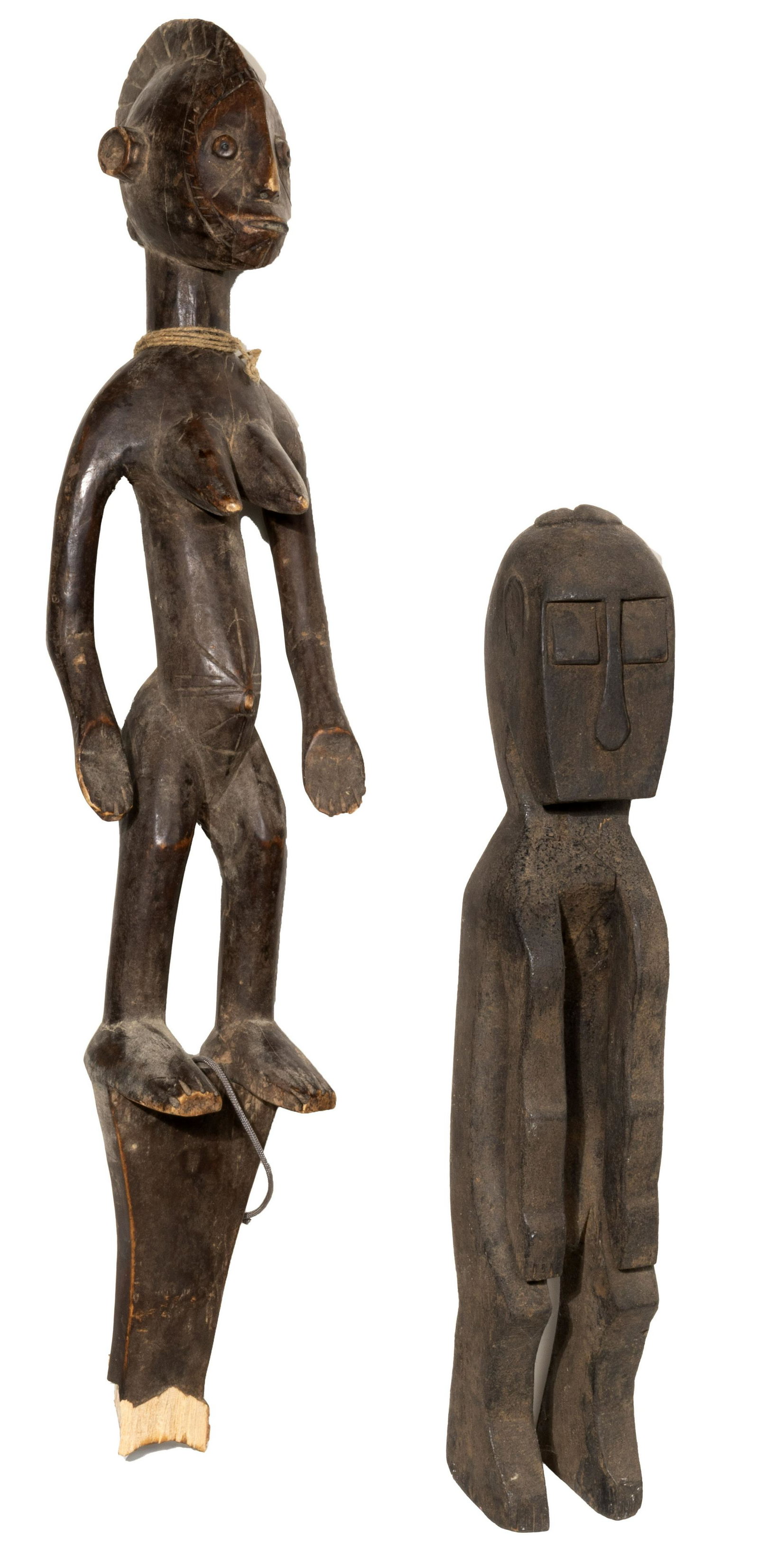 African and Oceanic Carved Wood Figurines (1 of 2)