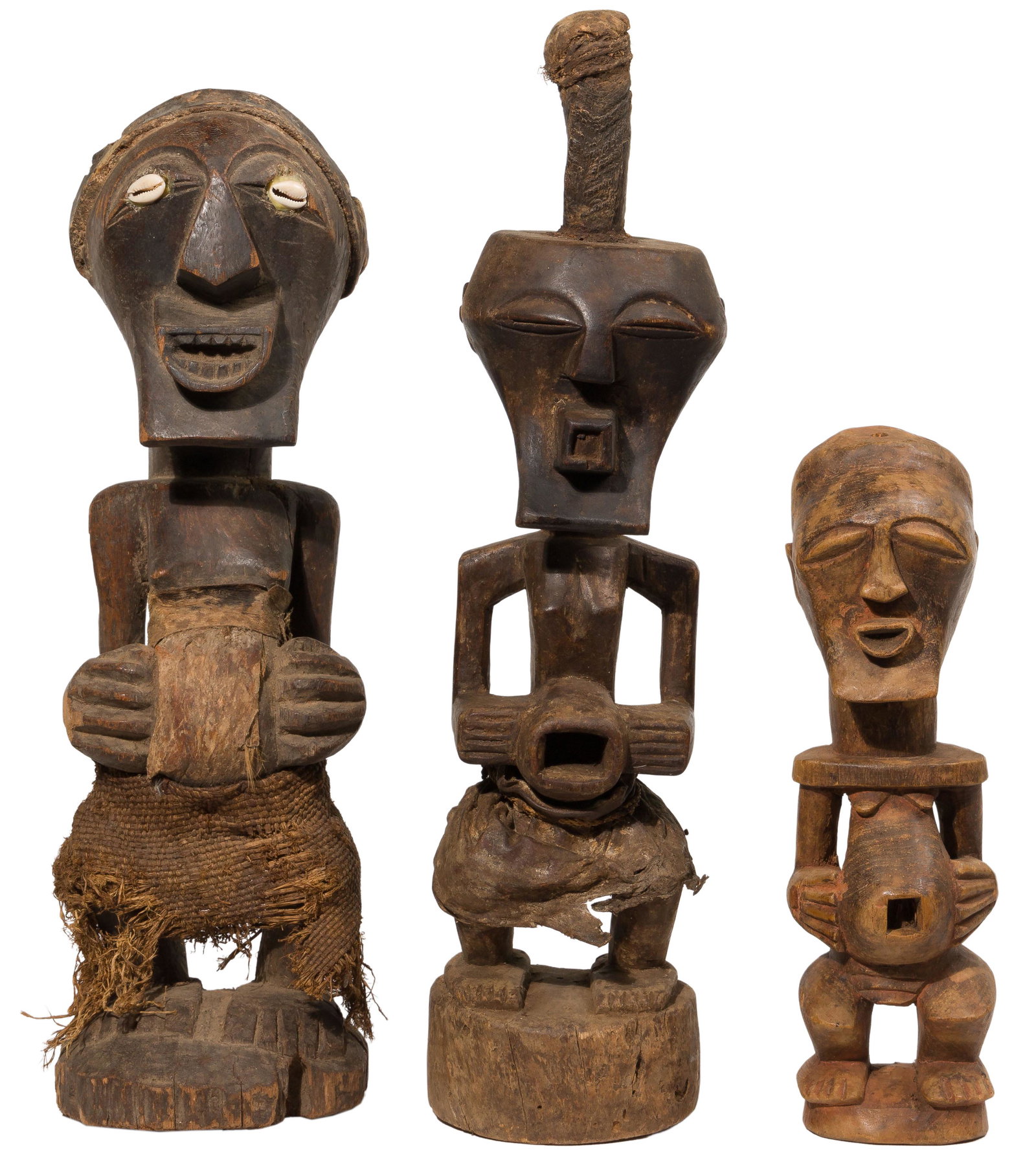 African Carved Wood Figure Assortment (1 of 3)