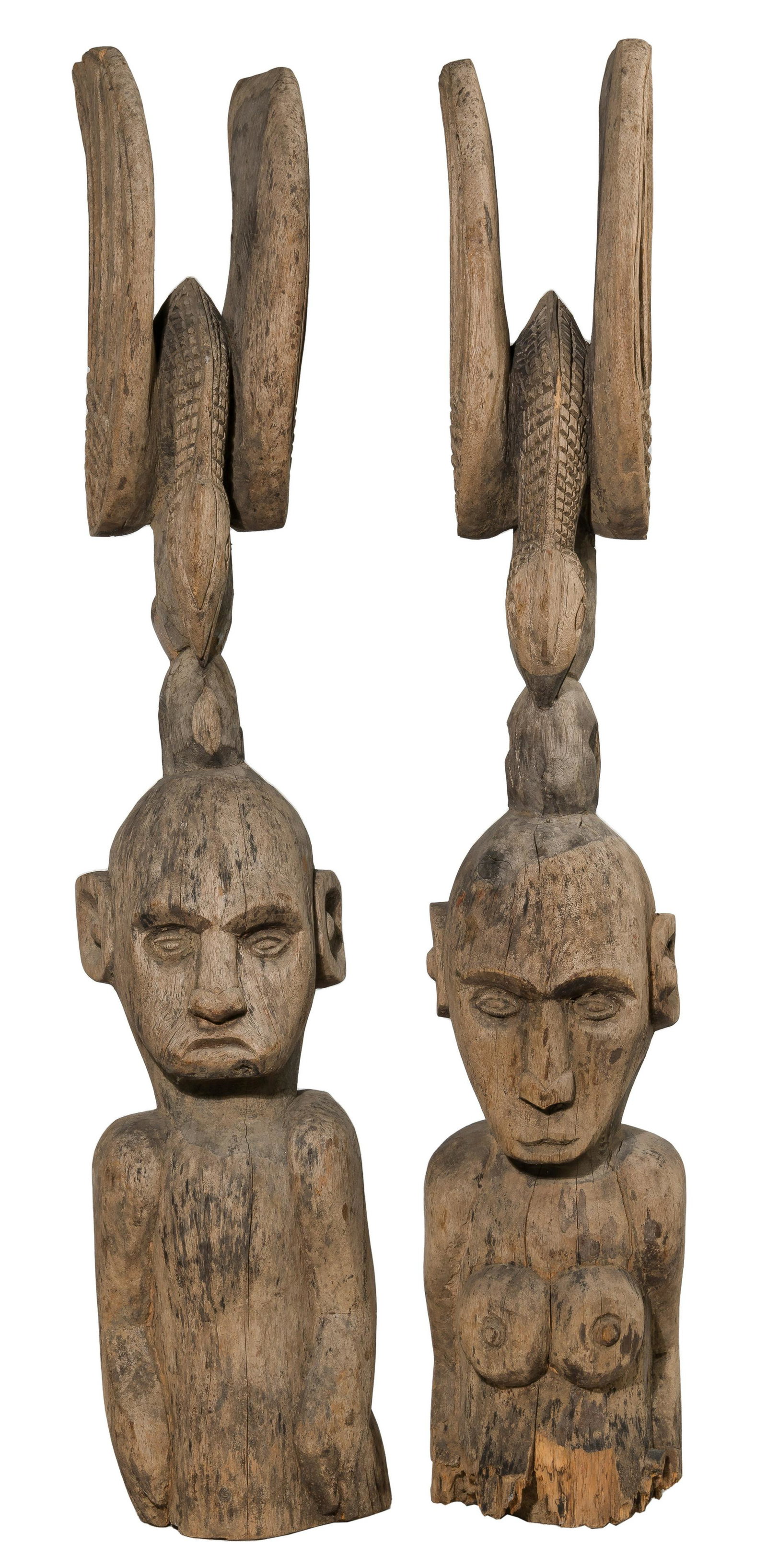 Papua New Guinea Carved Wood Figures (1 of 3)