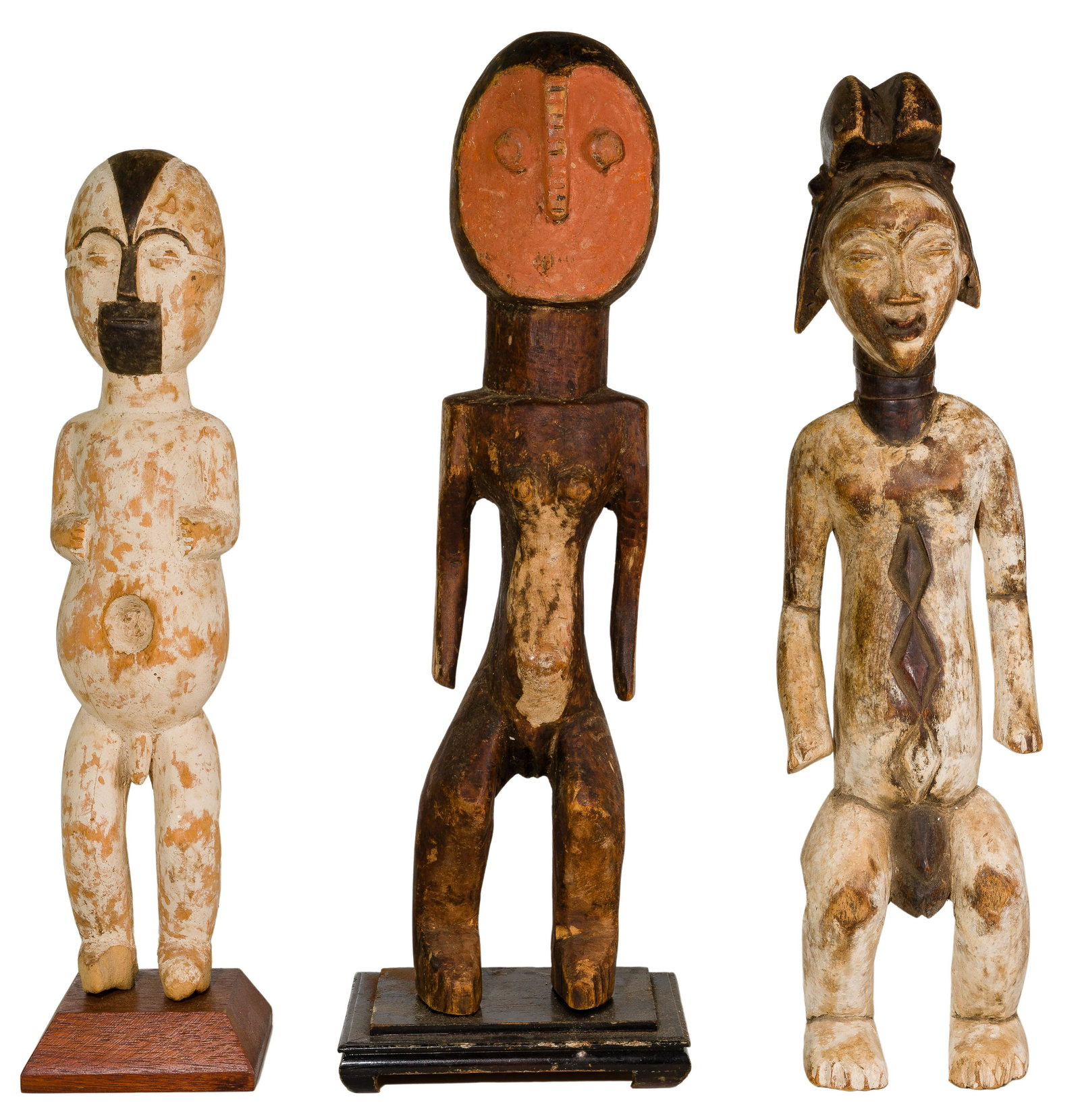 Ethnographic Carved Wood Figure Assortment (1 of 2)