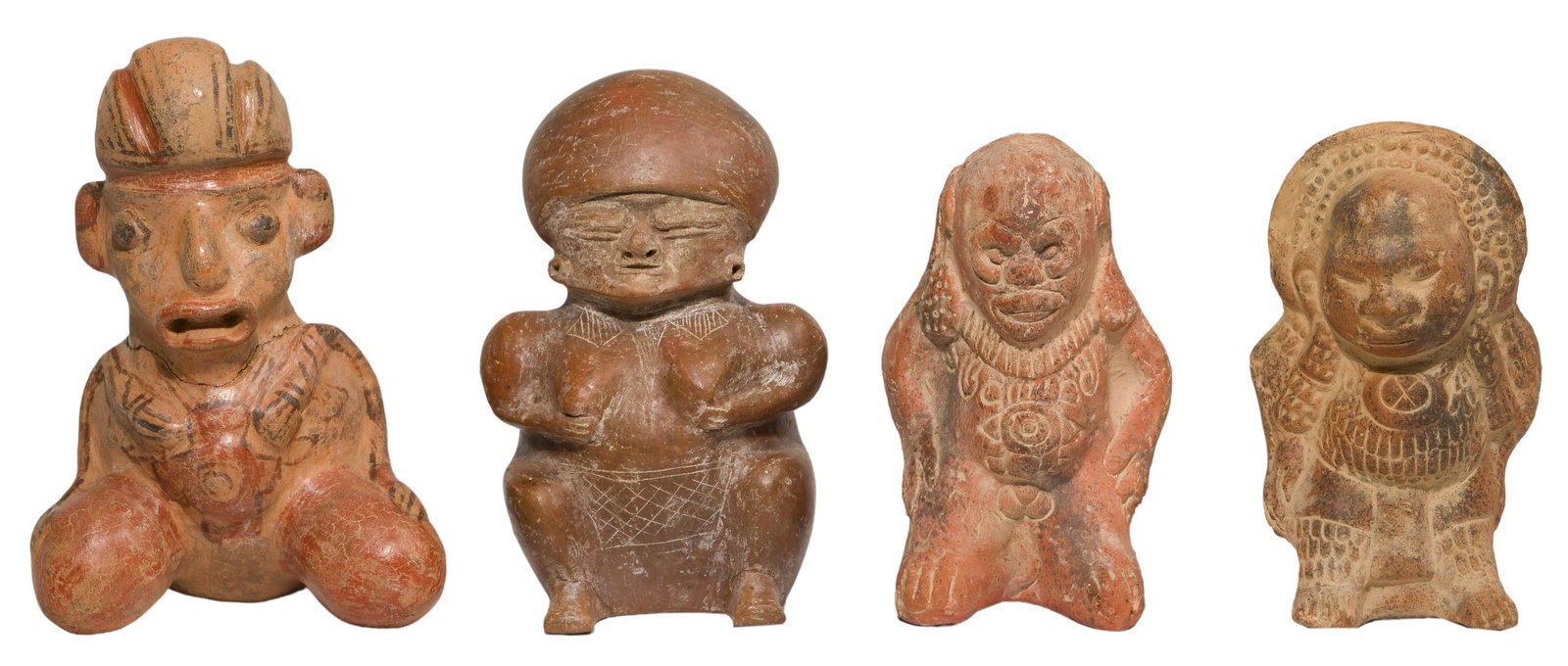 Pre-Columbian Hollow-Bodied Figurine Assortment (1 of 2)