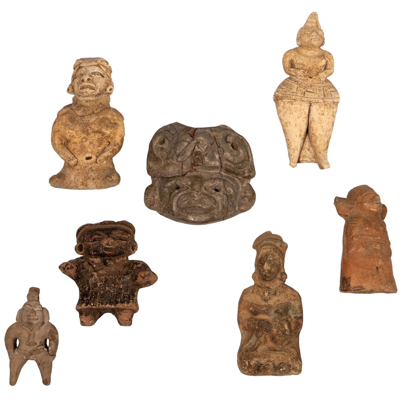 Pre-Columbian Mayan Figurine Assortment (1 of 2)