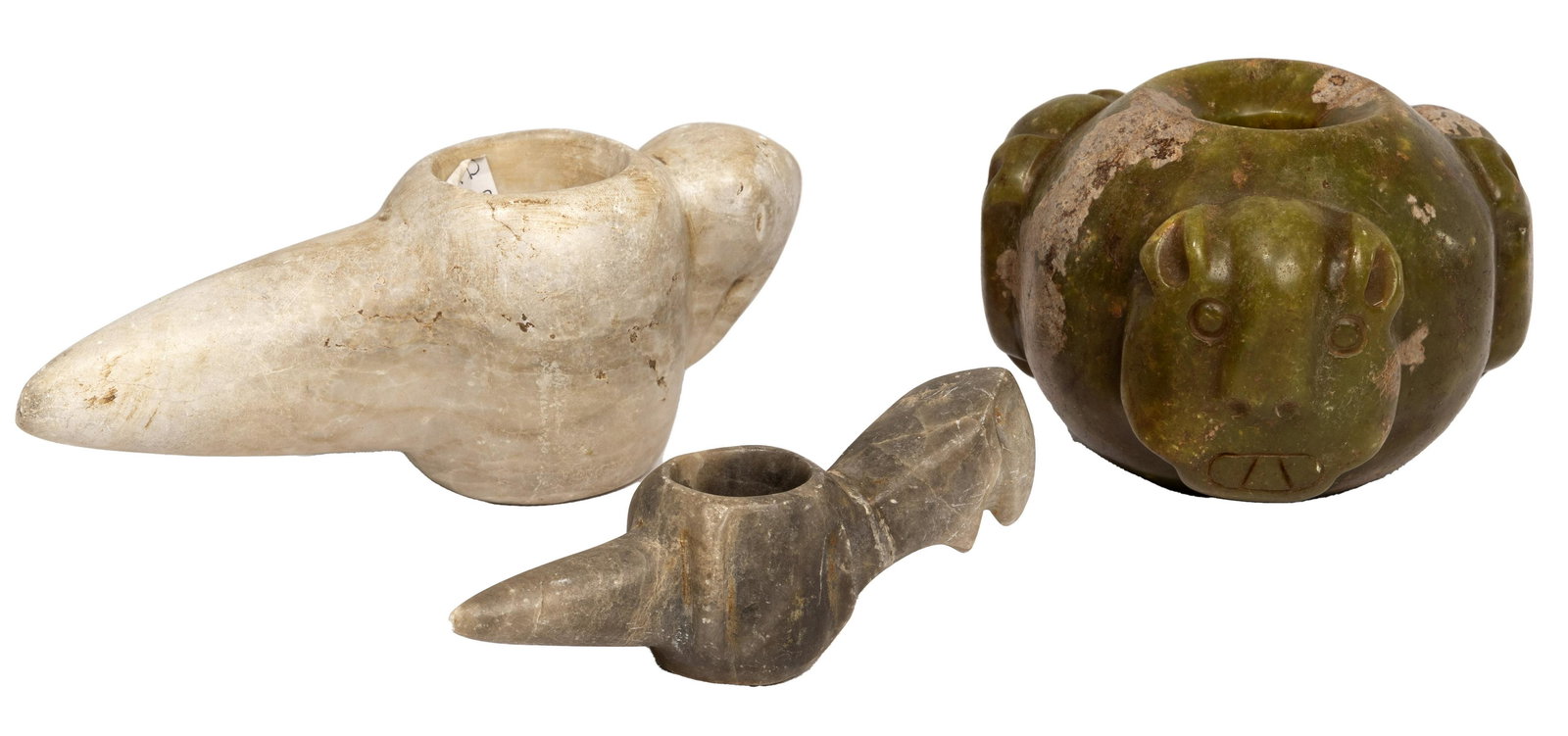 Pre-Columbian Stone Mace Head Assortment (1 of 4)