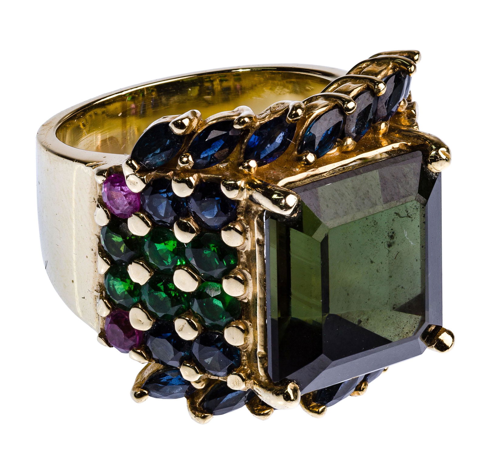 Sarosi 14k Yellow Gold and Semi-Precious Gemstone Ring (1 of 3)