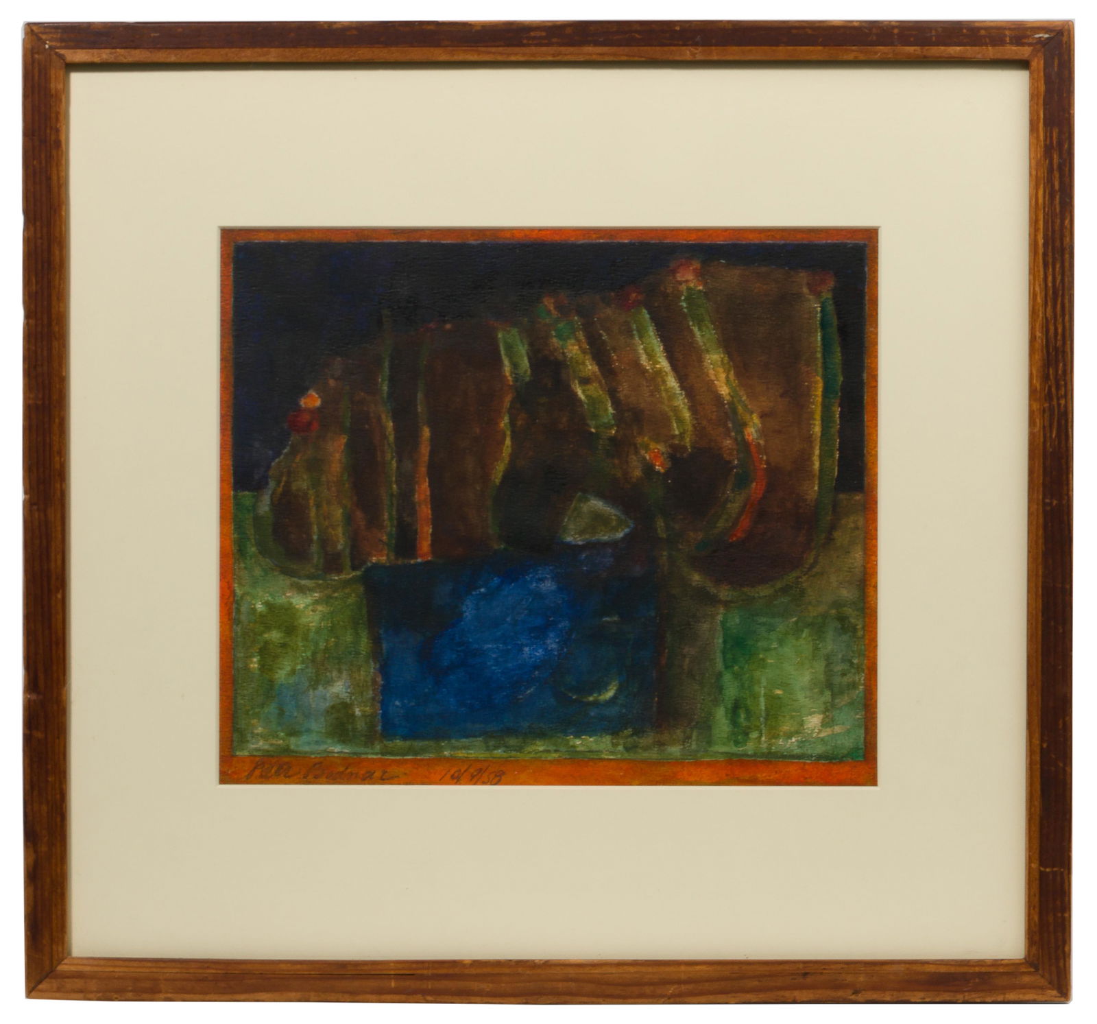 Peter Bodnar (American, b.1928) Watercolor (1 of 3)