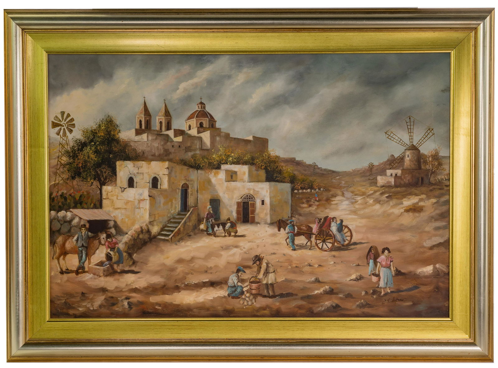 S. V. Lopes (Latin American, 20th Century) Oil on Canvas (1 of 3)