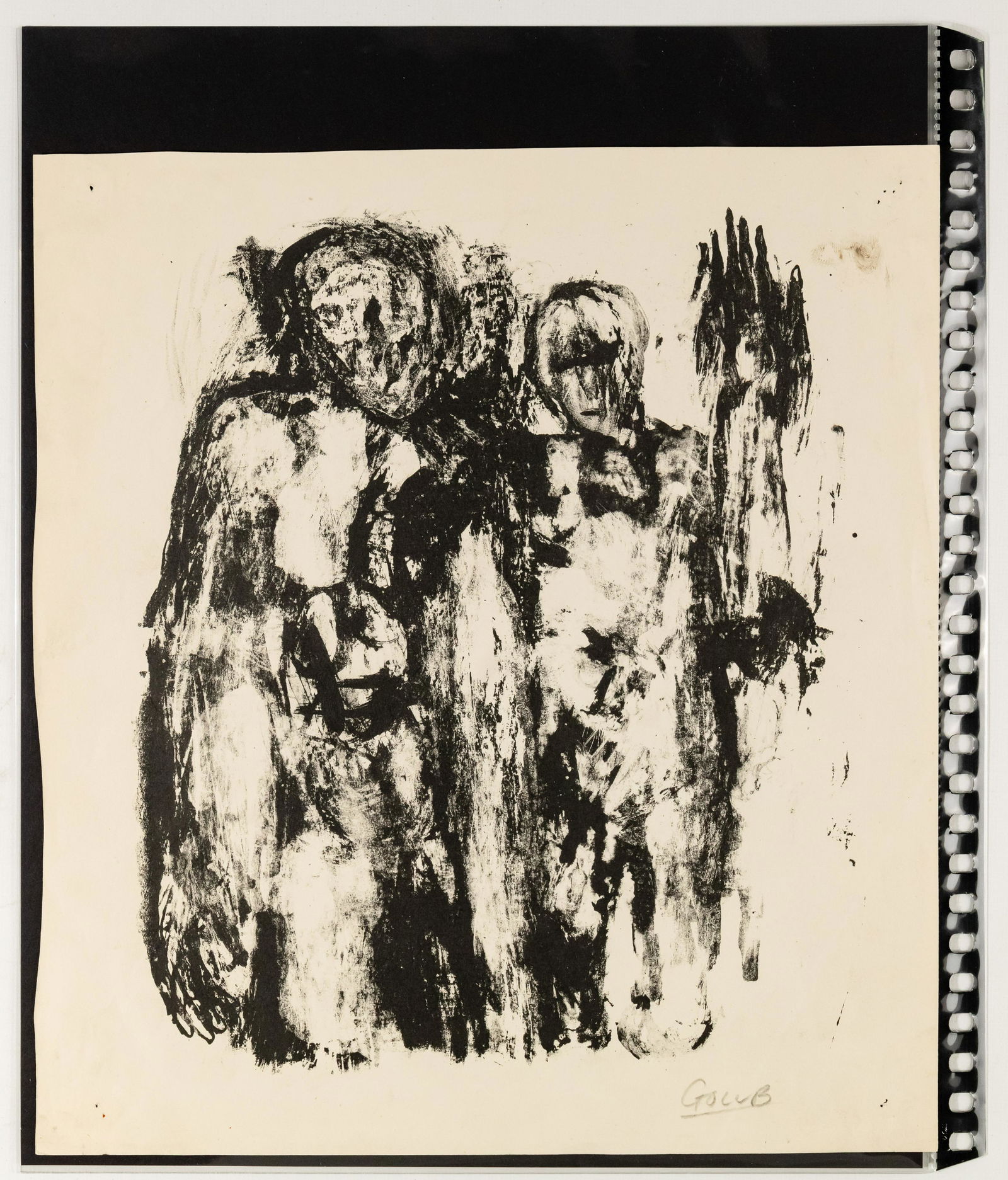 Leon Golub (American, 1922-2004) Lithograph (1 of 3)