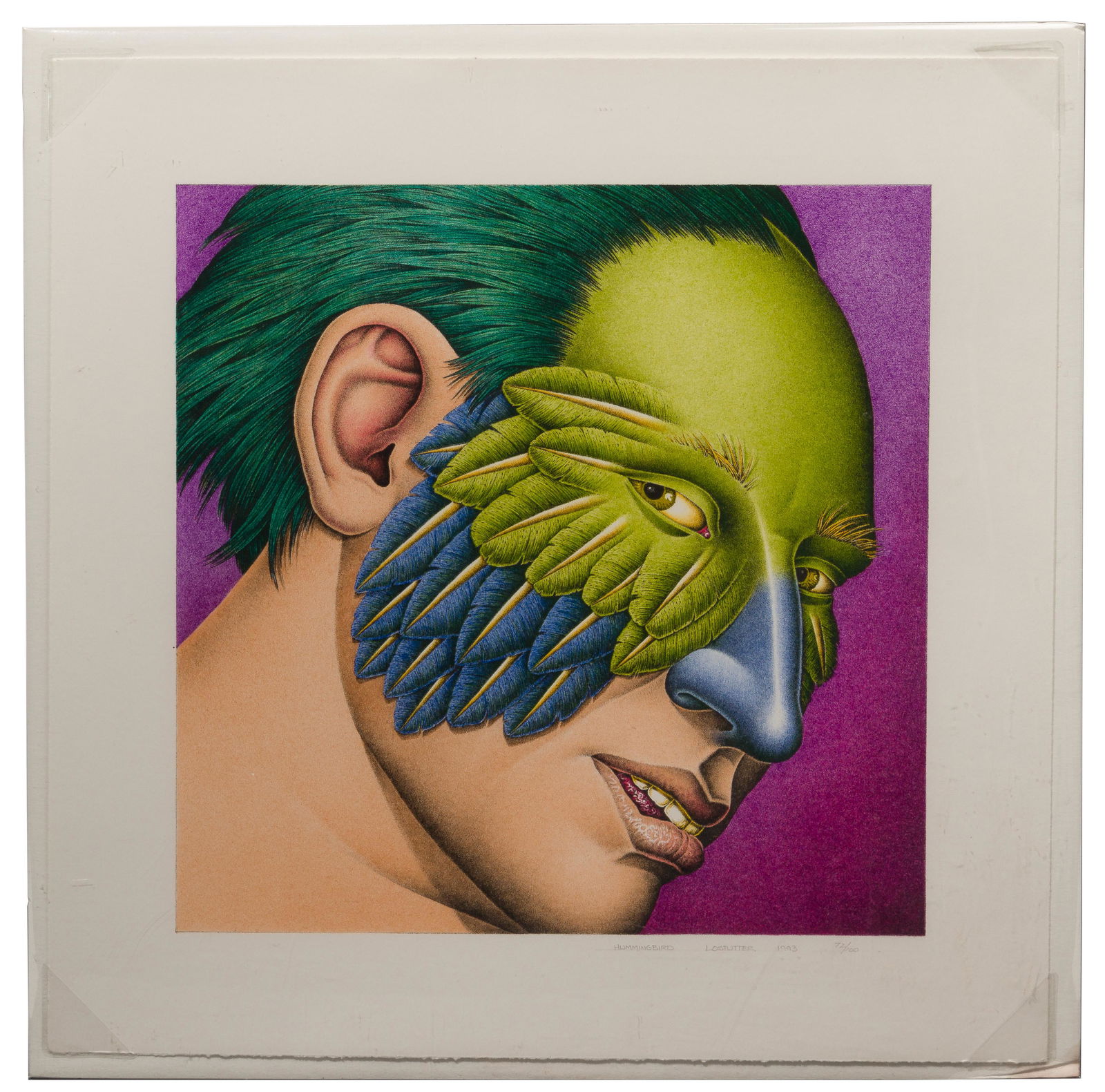 Robert Lostutter (American, b.1939) 'Hummingbird' Color Lithograph (1 of 3)