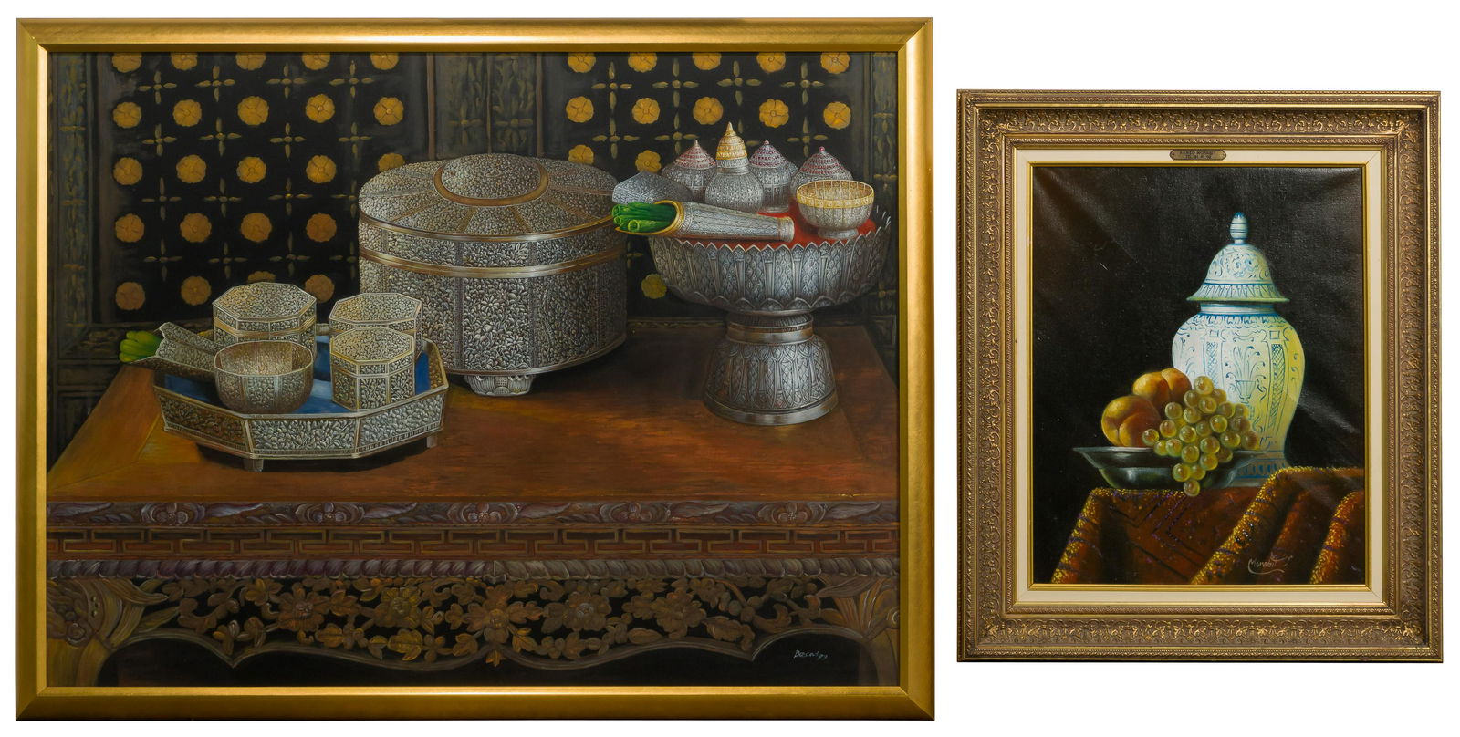 Oil on Canvas Still Life Paintings (1 of 3)