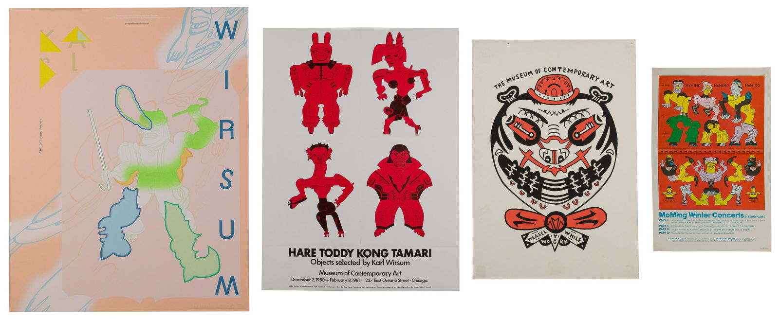 Karl Wirsum (American, 1939-2021) Signed Poster and Assortment (1 of 2)